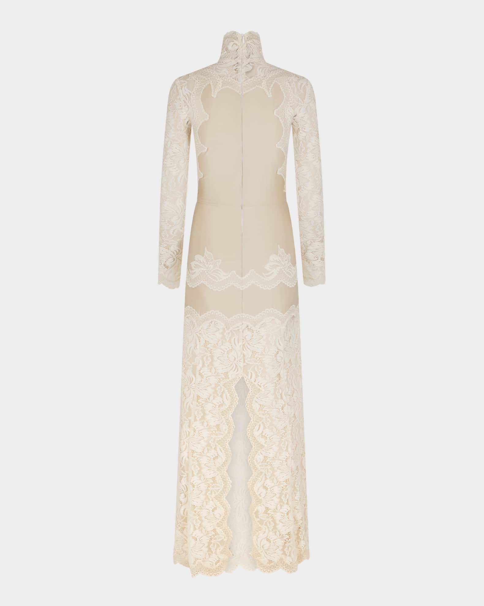knee length dresses for ladies Steve Madden Vivienne Lace Turtleneck Long Sleeve Bodycon Maxi Dress main image 0