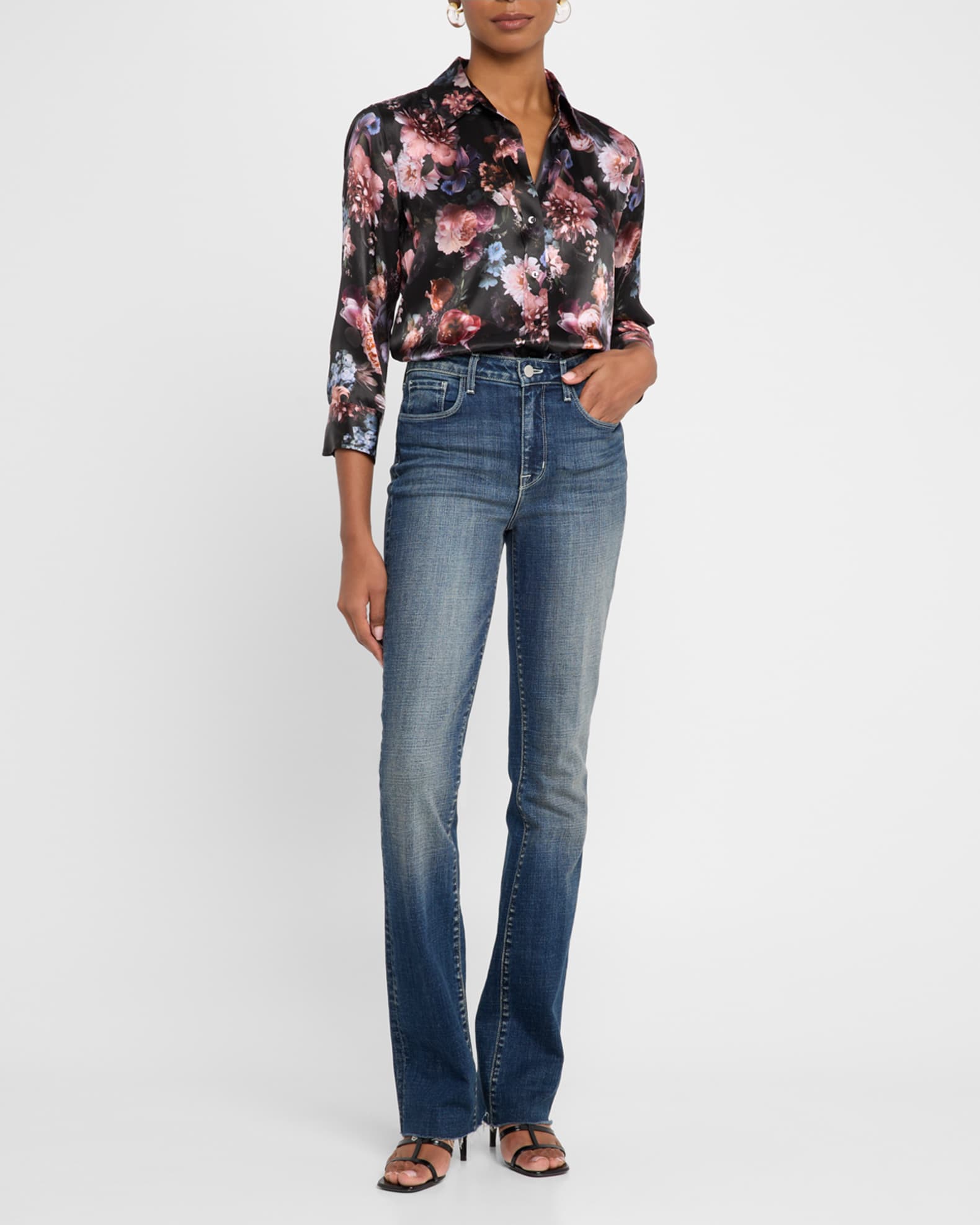 Dani Floral Silk Blouse 1