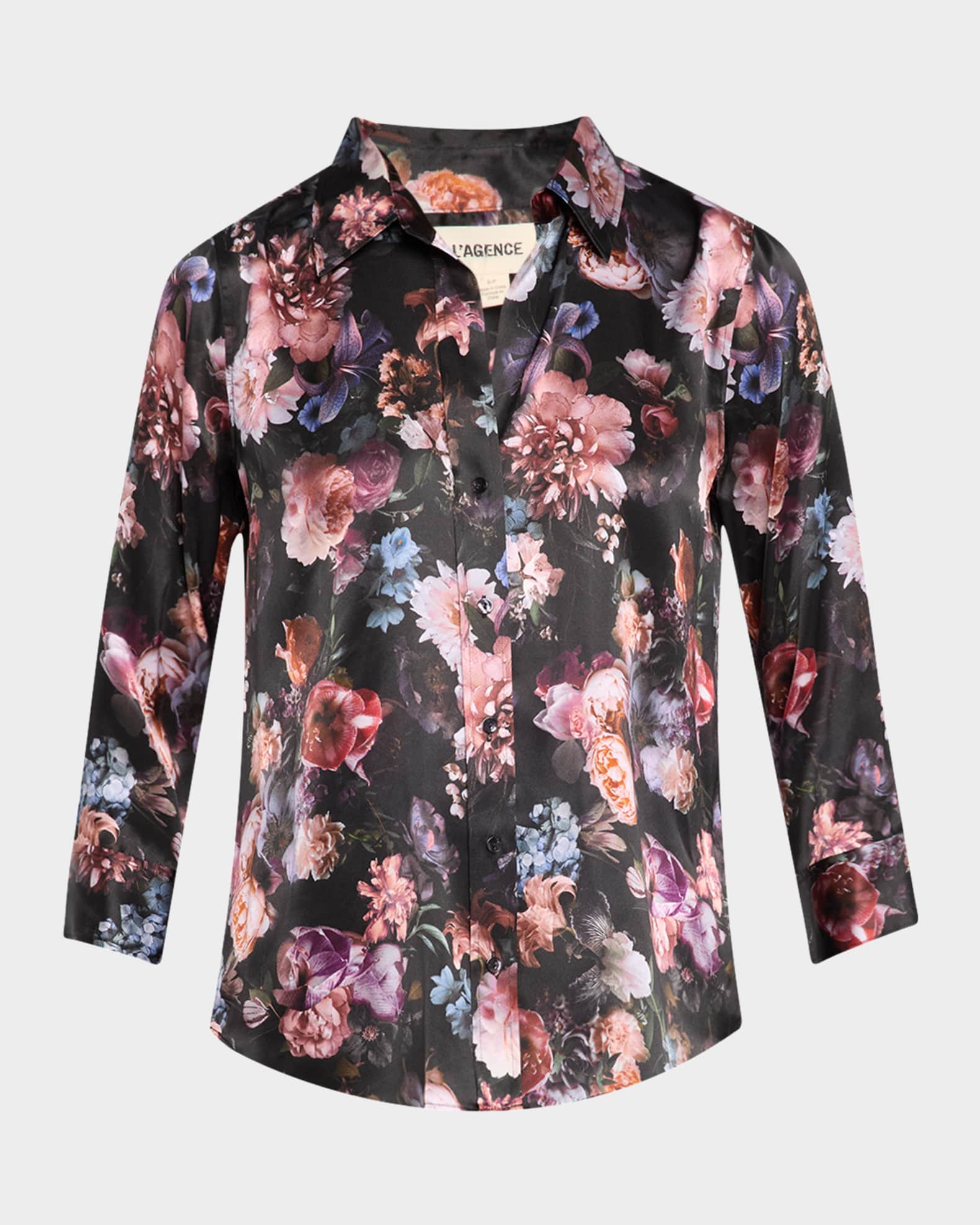 Dani Floral Silk Blouse 0