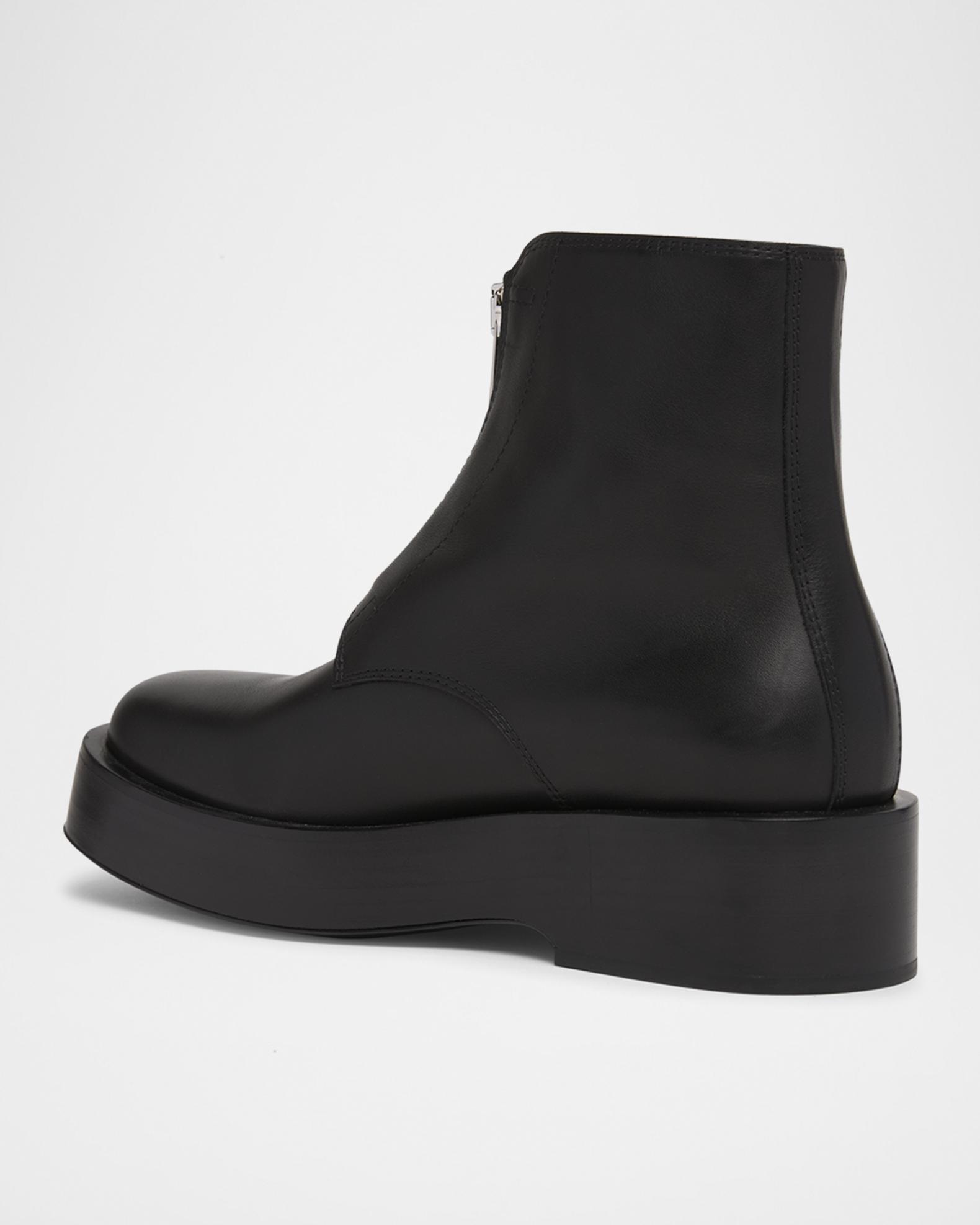 Bottega Veneta Torino Leather Front-Zip Ankle Booties | Neiman Marcus