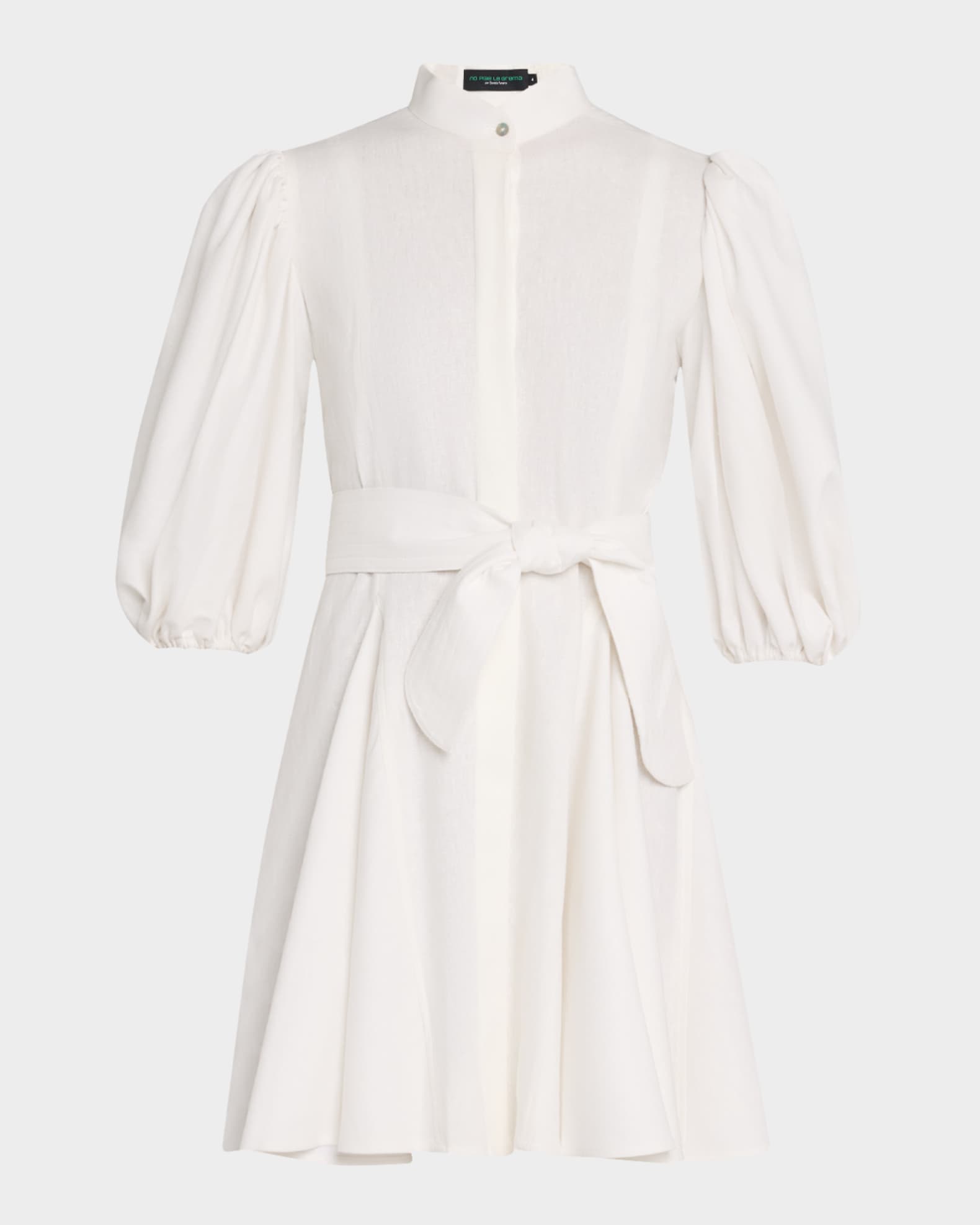 Bromelia Linen Mini Shirtdress 0