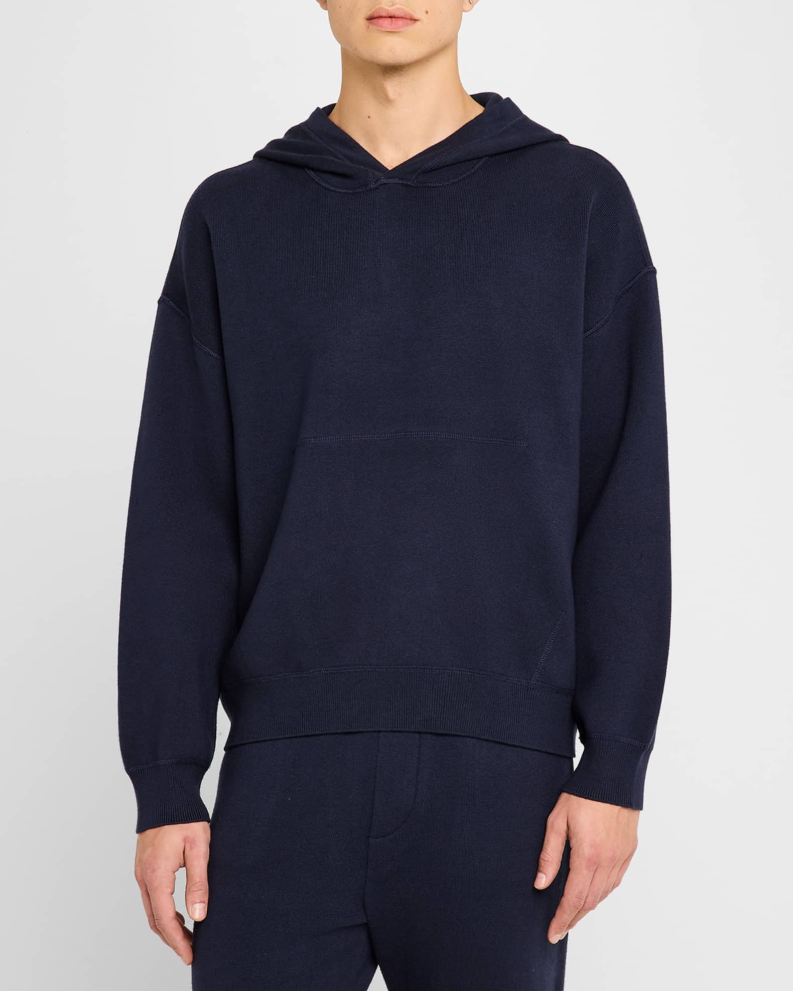 Hudson Men s Double Knit Hoodie Dark Navy
