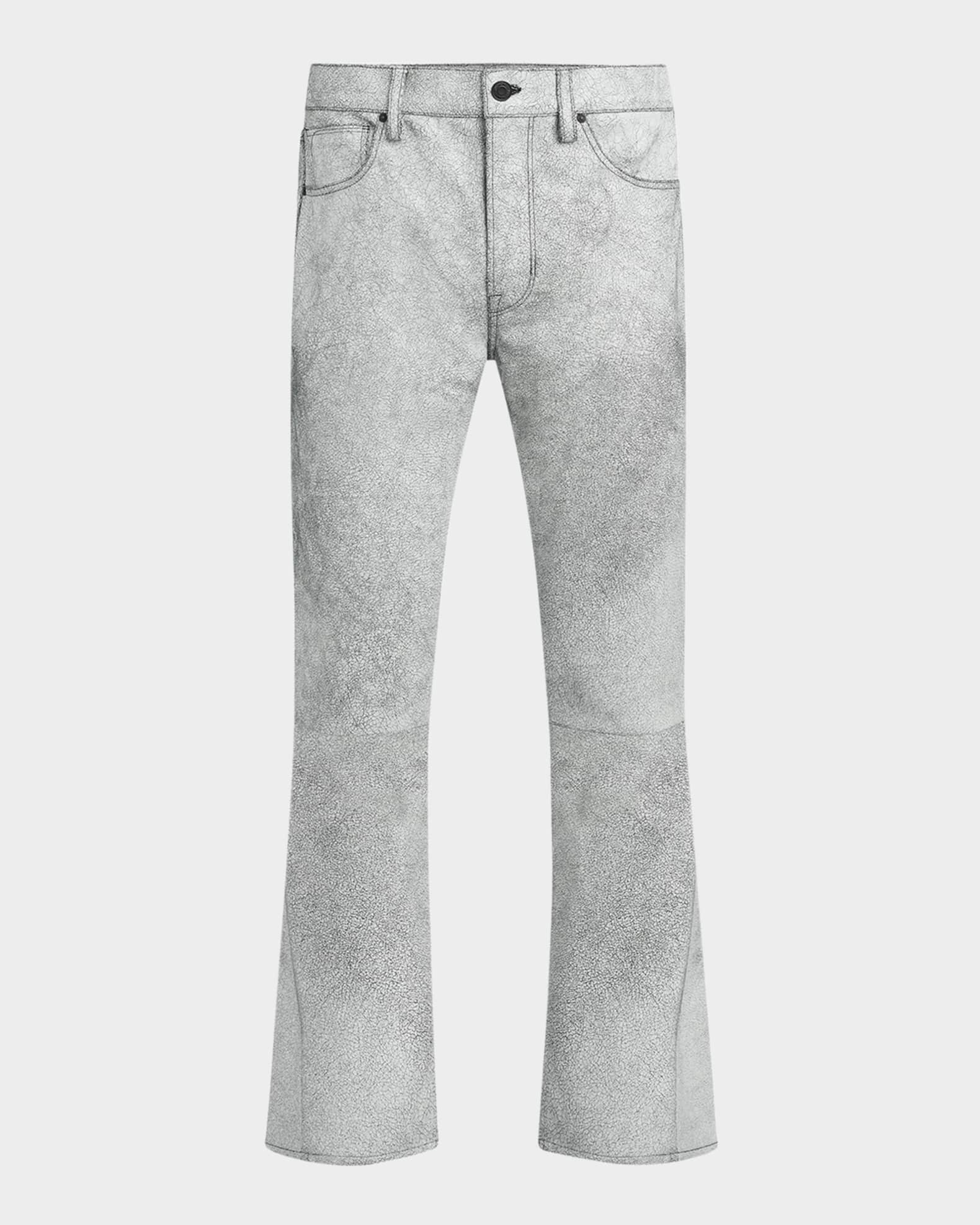 Mn's Walker Leather Kick Flare Pants 0