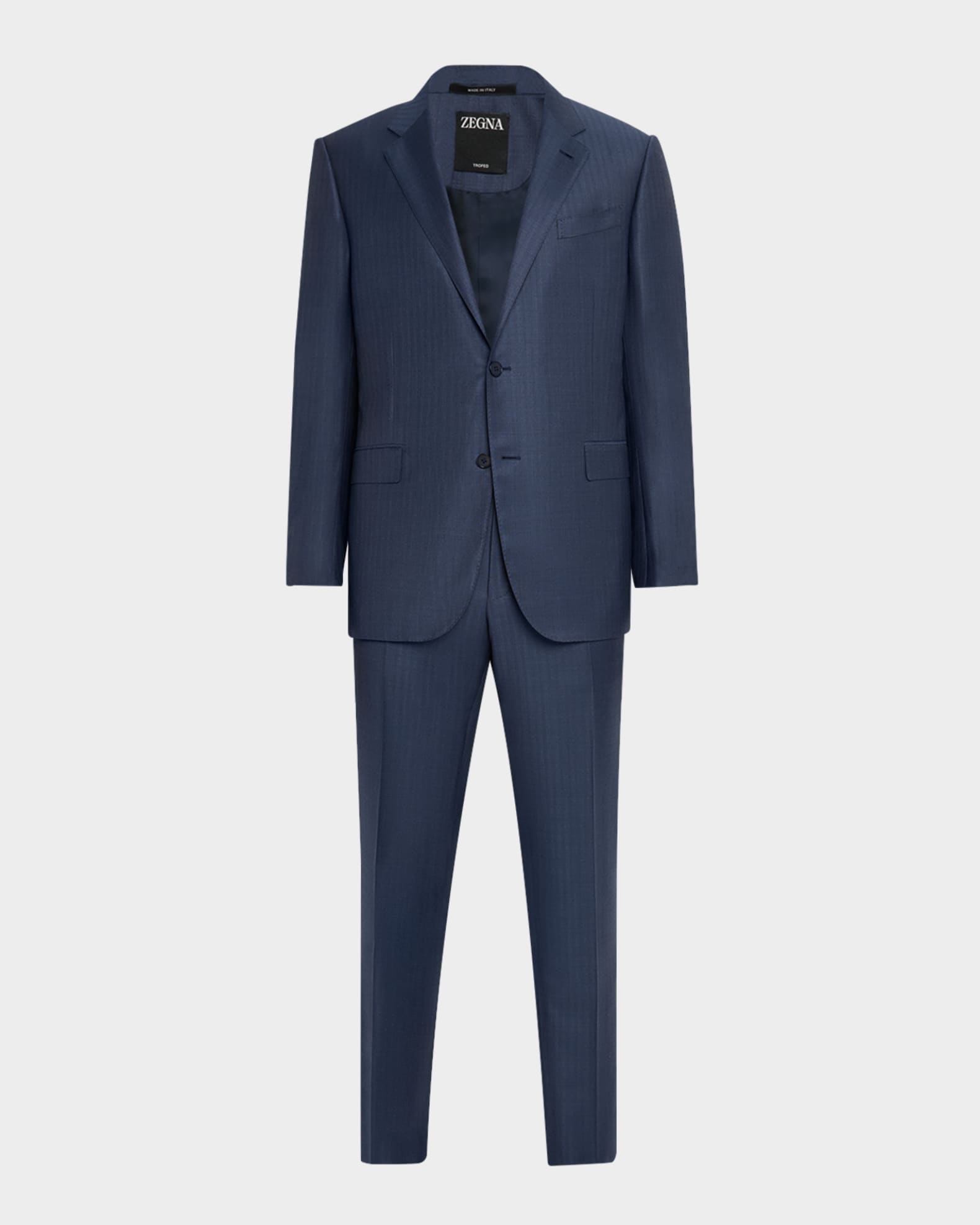 Men's Wool Pinstripe Suit 0
