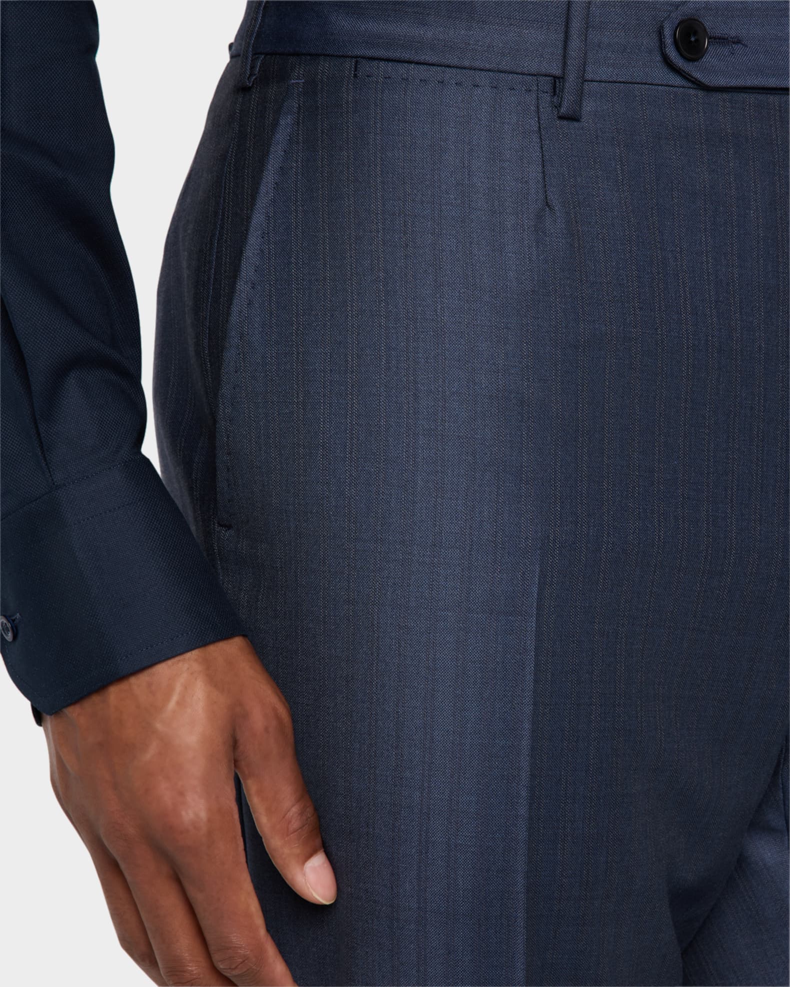 Men's Wool Pinstripe Suit 1