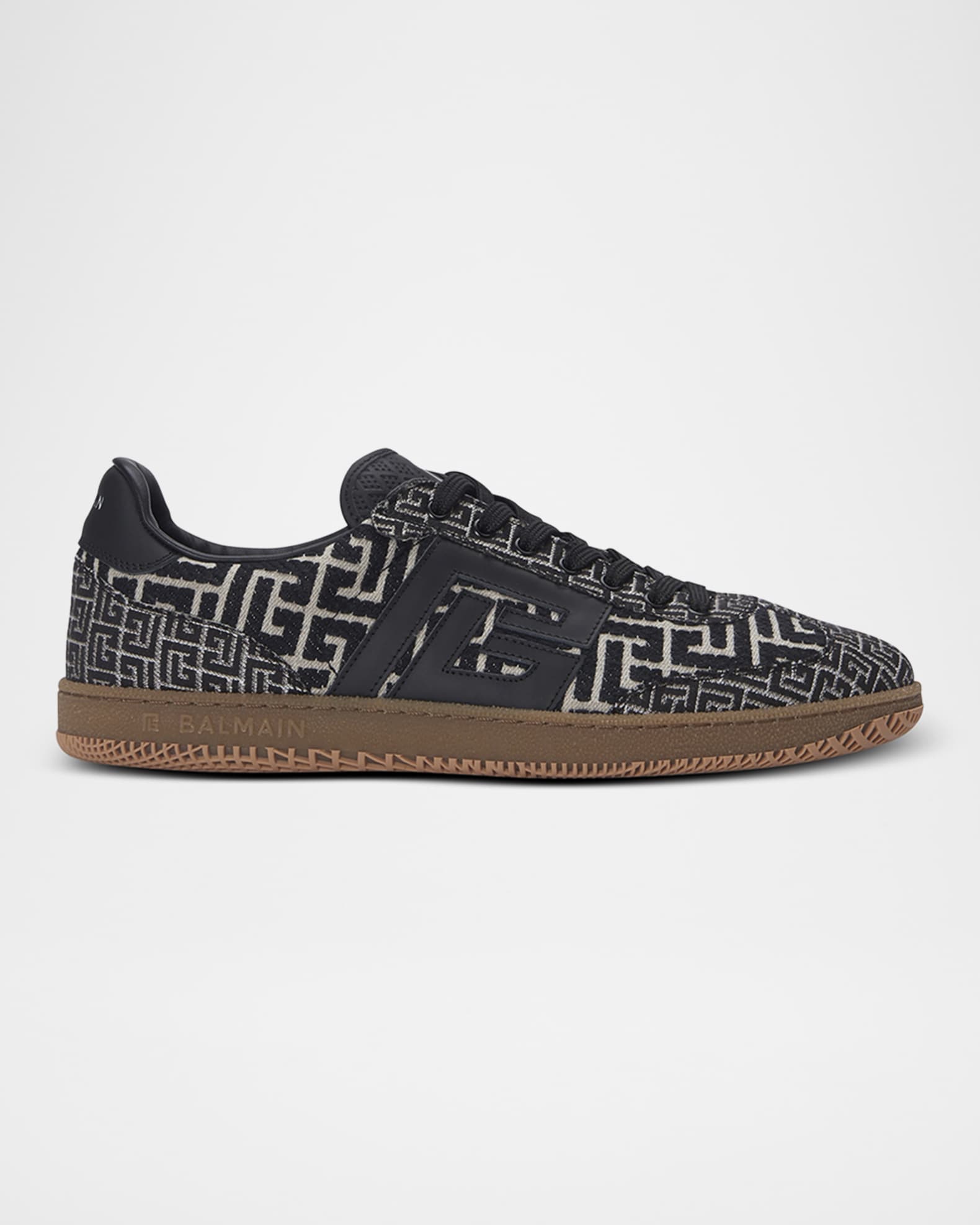 Men's Swan Monogram Jacquard Low-Top Sneakers 0