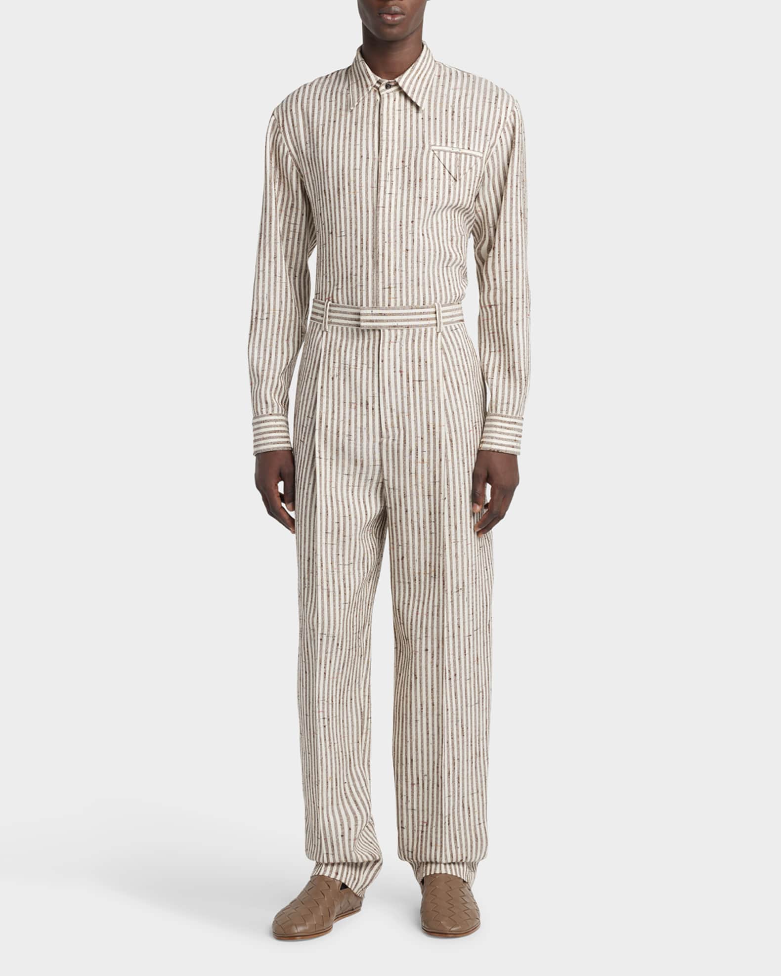Men's Knotted Stripe Trousers 1