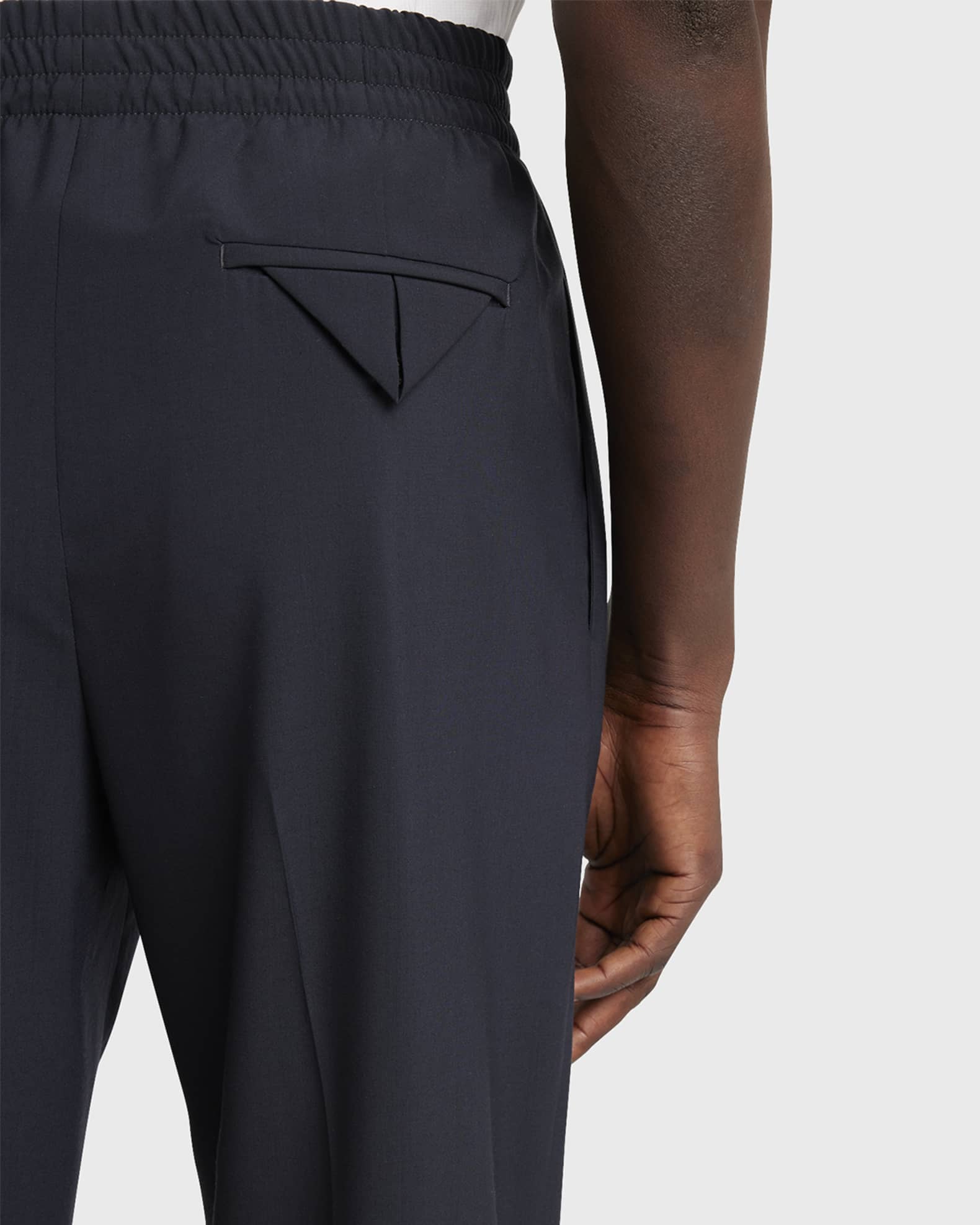 【関税＆送料込み】Bottega Veneta Wool Trousers With Thin S Bottega Veneta Men's Fine Wool Trousers | Neiman Marcus