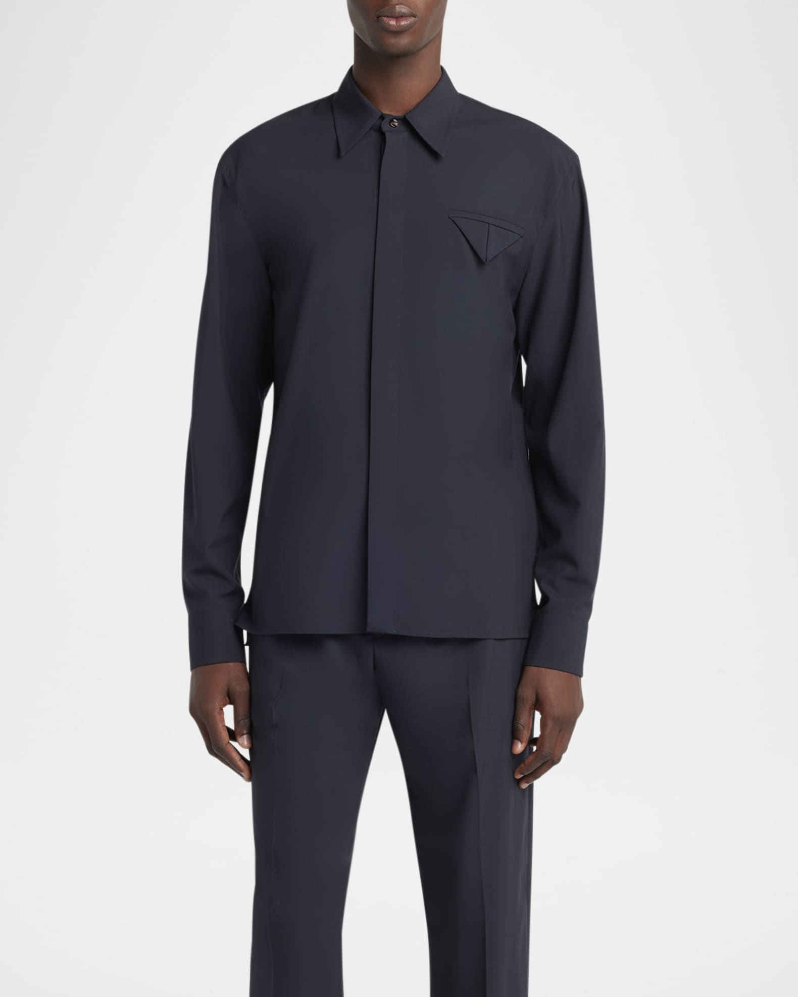 Men's Fine Wool Sport Shirt 1