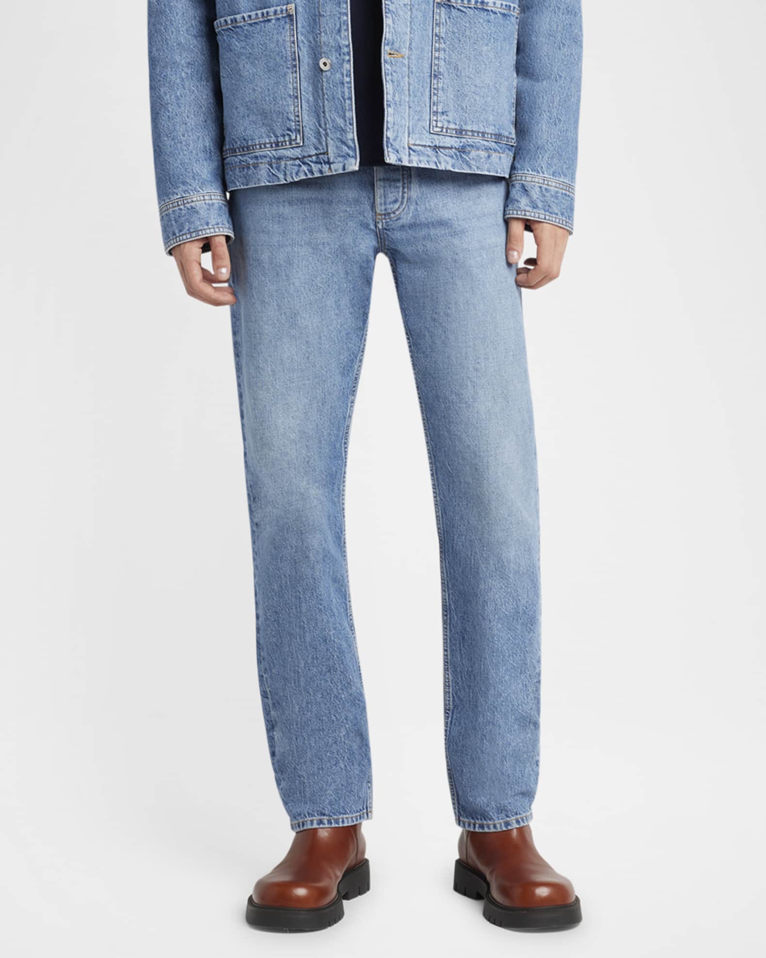 Men's Eco Wash Slim-Straight Jeans 1