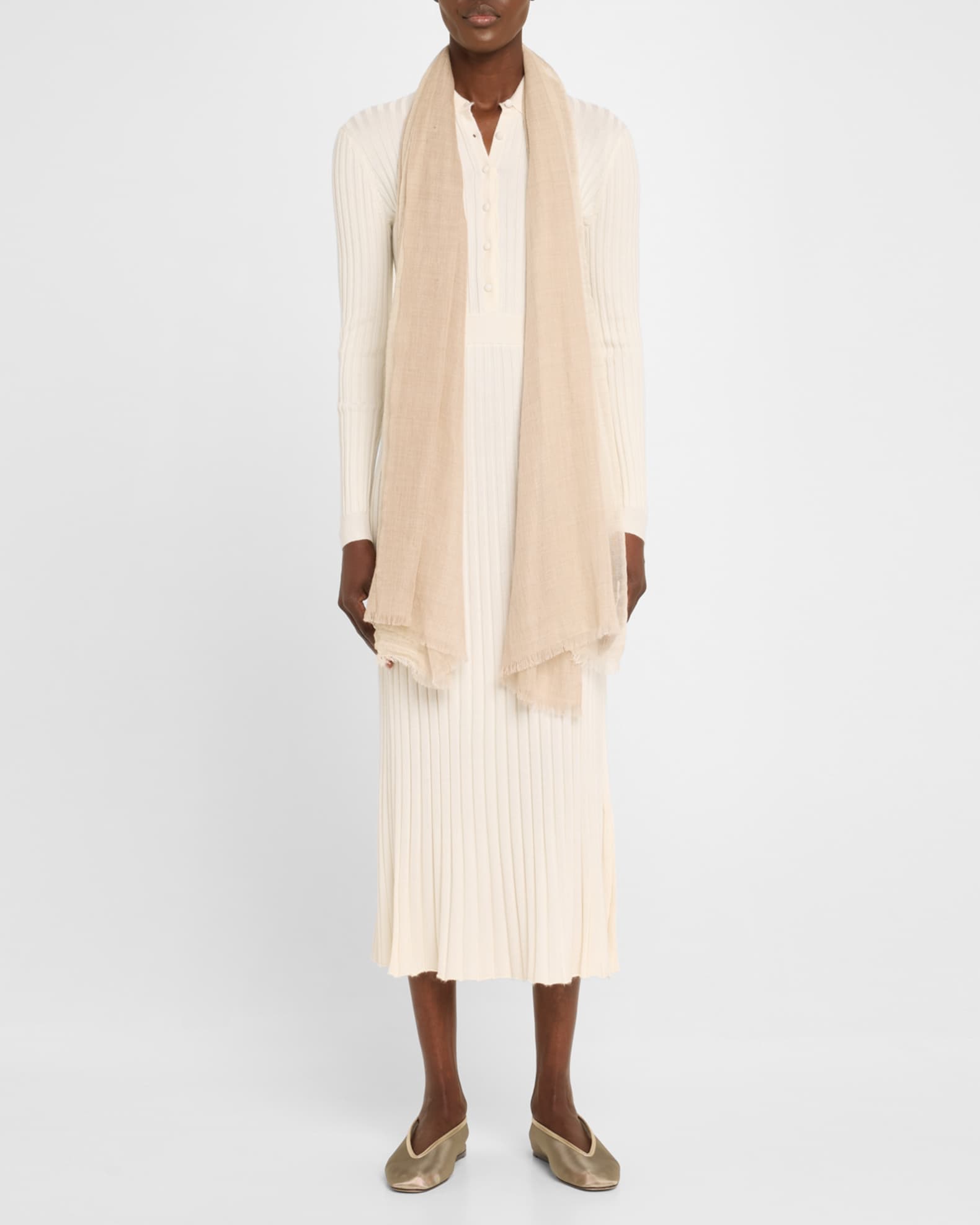 Striped Cashmere Scarf 1