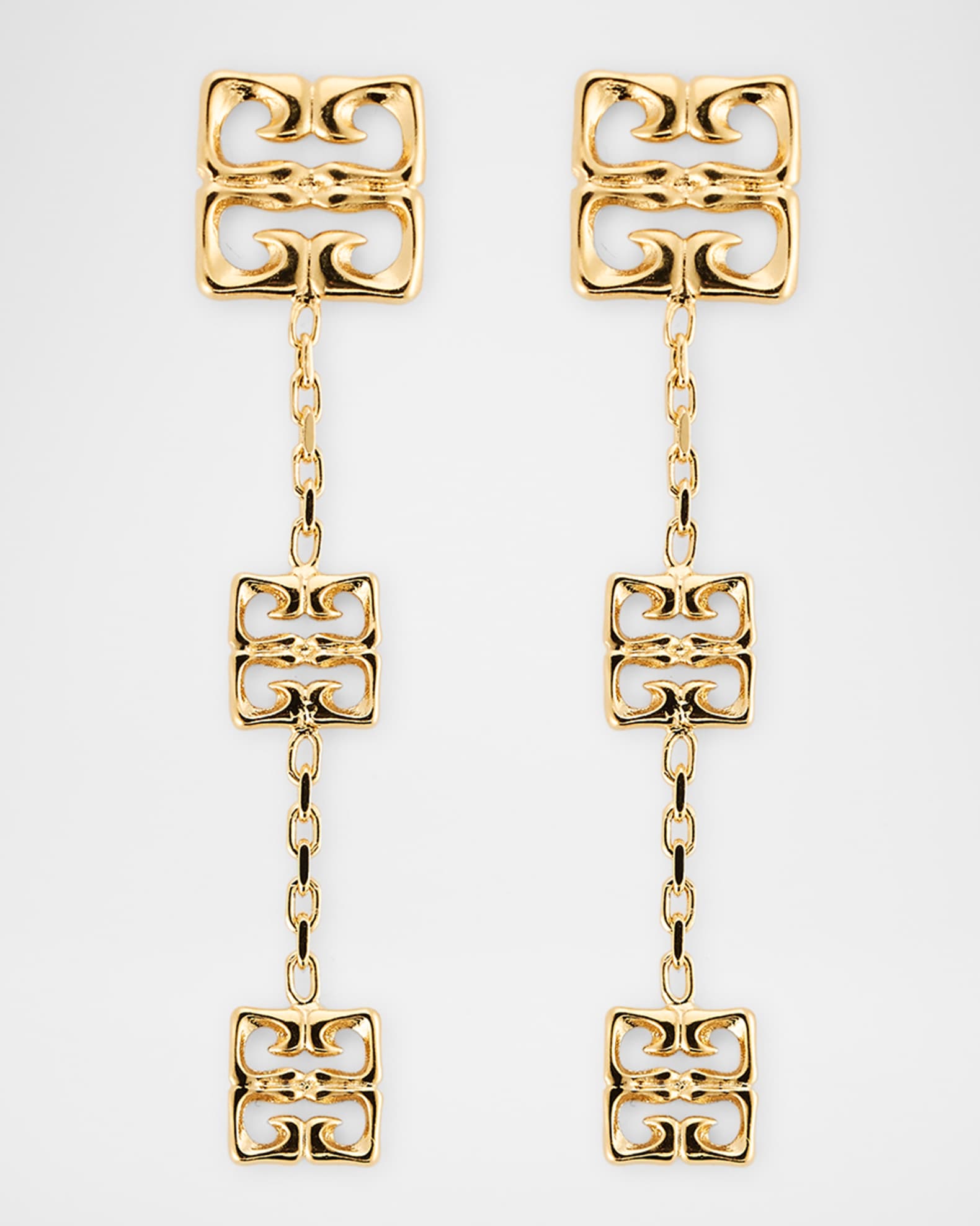 4G Liquid Golden Multi Pendant Earrings 0
