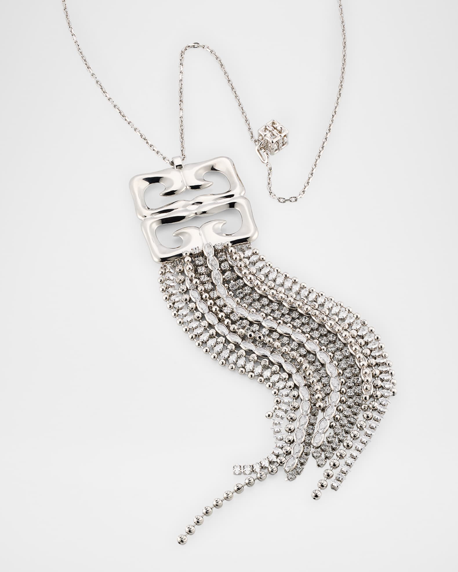 4G Liquid Fringe Crystal Necklace