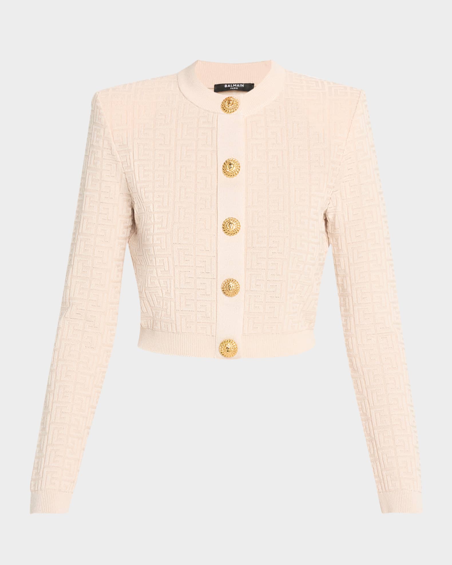 超人気の雑貨店 Balmain Marcus Neiman | Cardigan Down Button Logo Glitter トップス