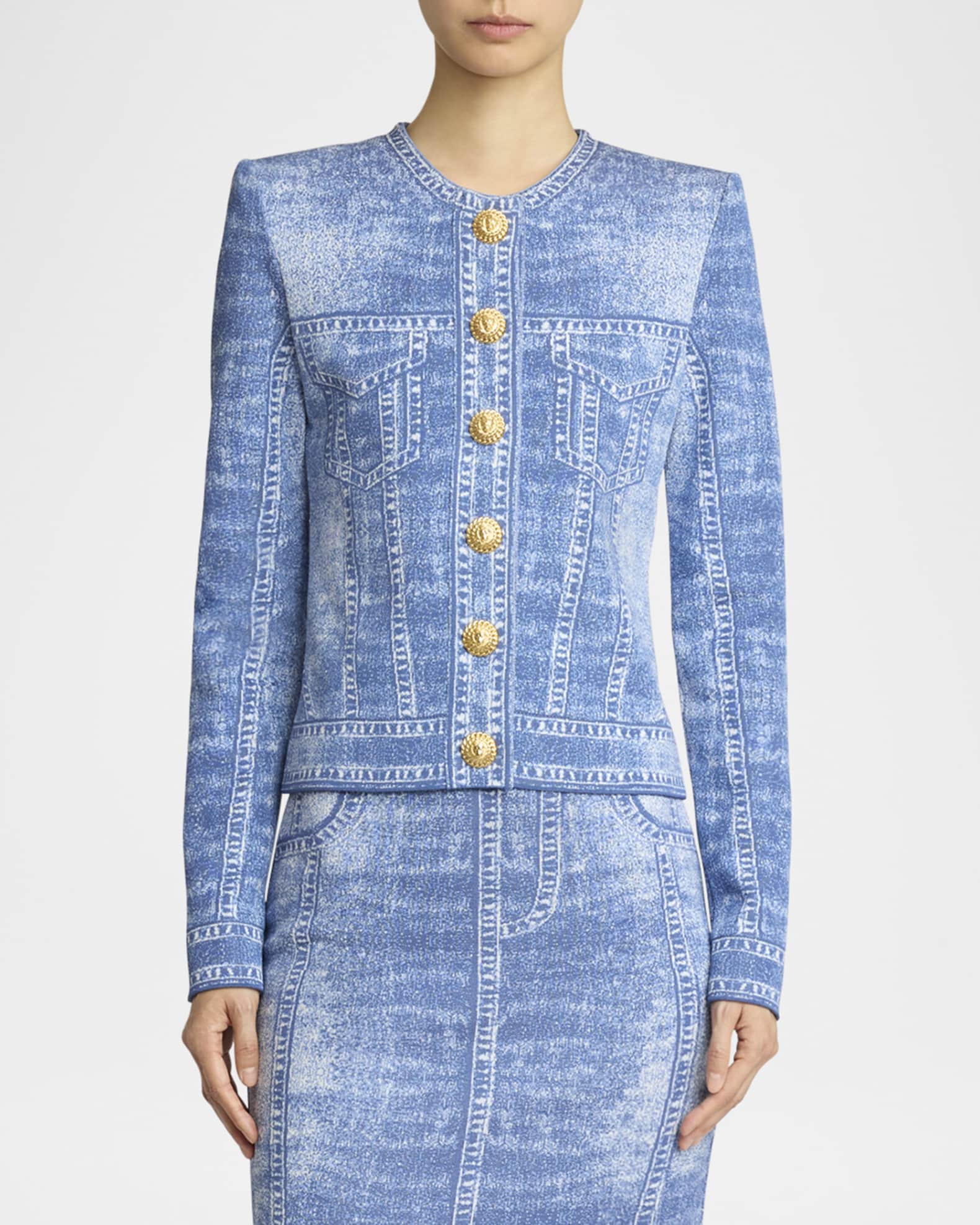 Denim Trompe L'oeli Collection | Neiman Marcus