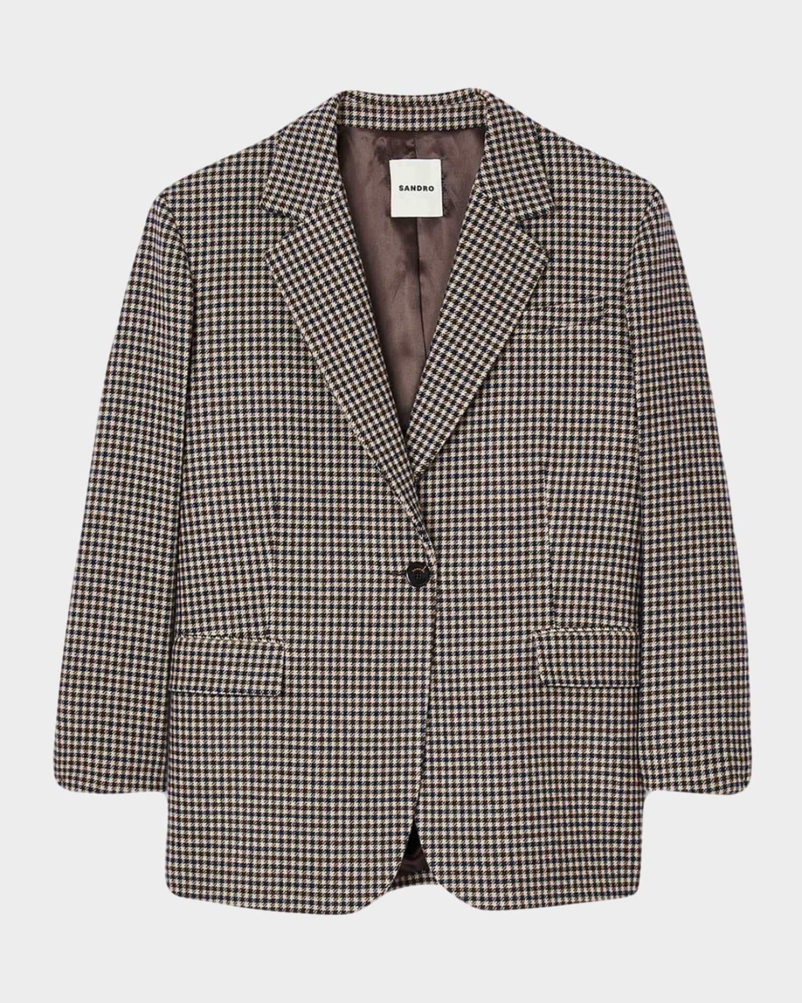 Sandro checked blazer clearance