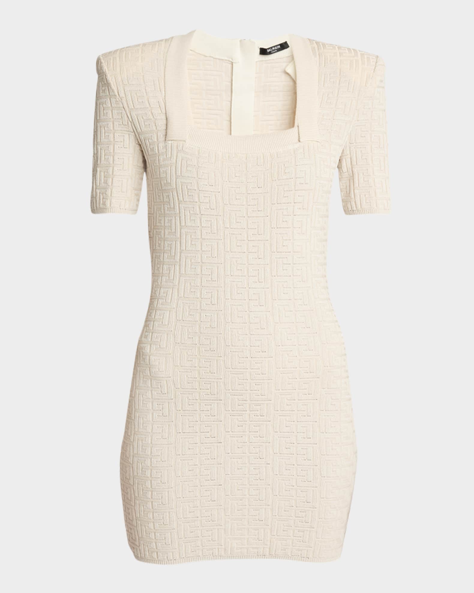 Glittered Monogram Mini Dress 0