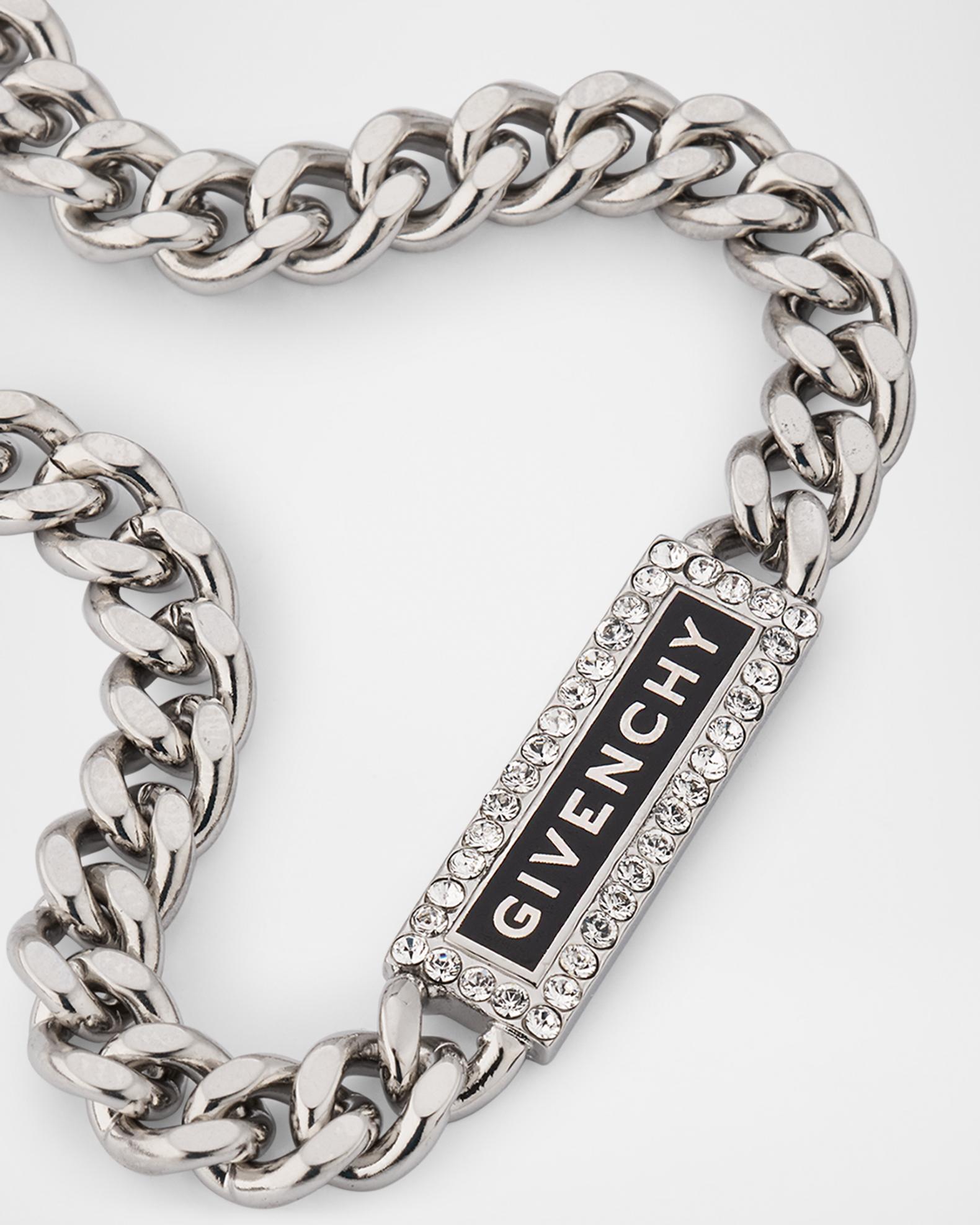 Givenchy Men's ID Logo and Crystals Necklace | Neiman Marcus