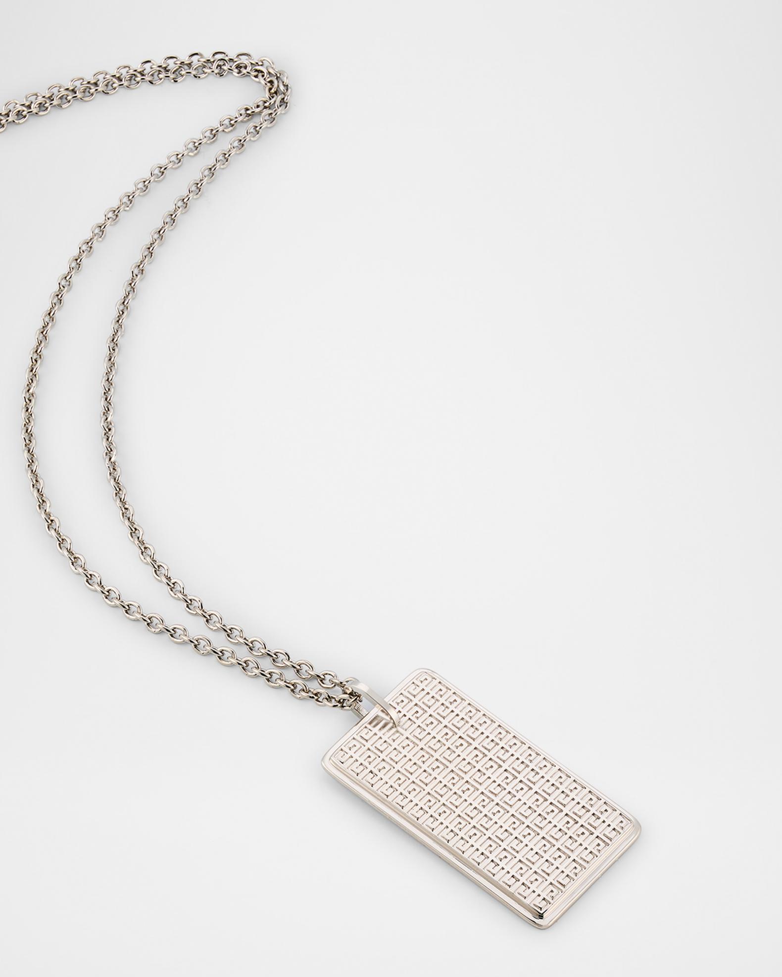 Givenchy Men's Silvery 4G Allover Tag Necklace | Neiman Marcus