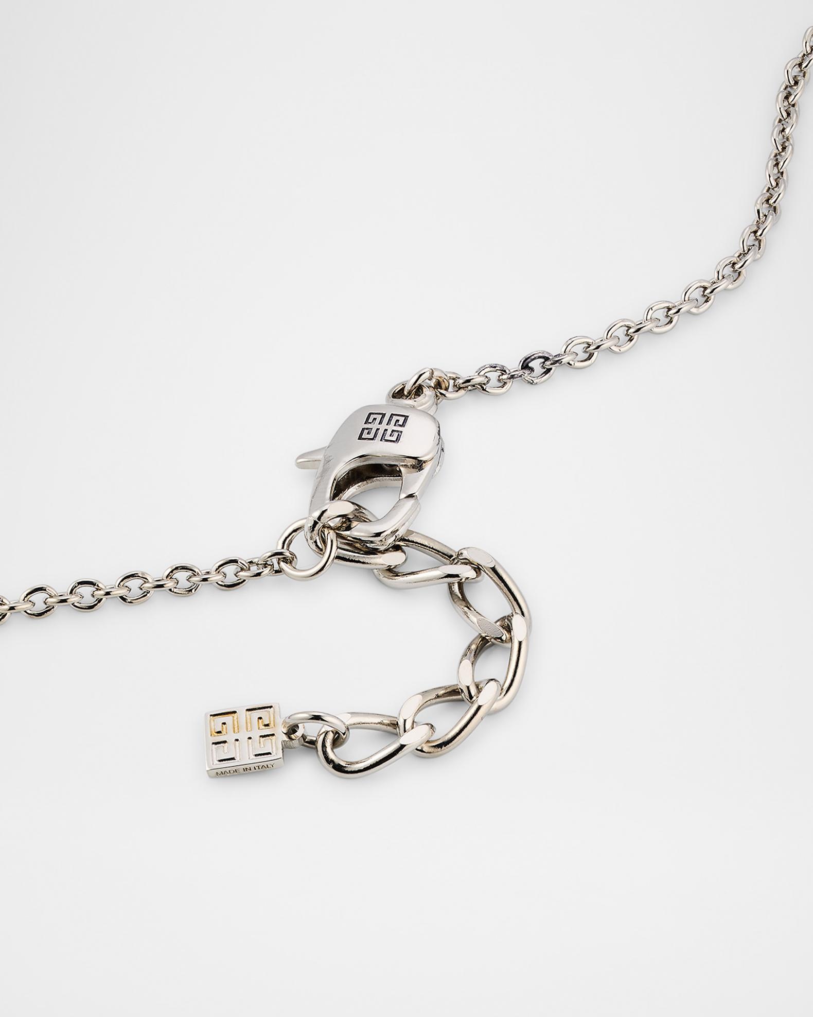 Givenchy Men's Silvery 4G Allover Tag Necklace | Neiman Marcus