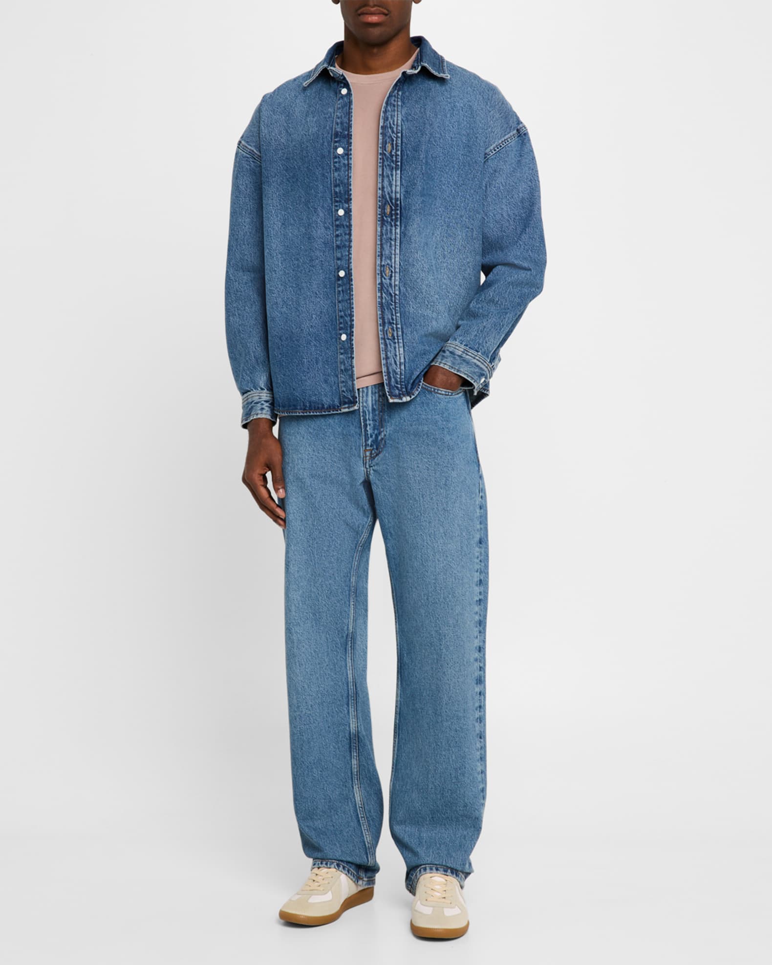Men's Relaxed Heavy Denim Shirt 1