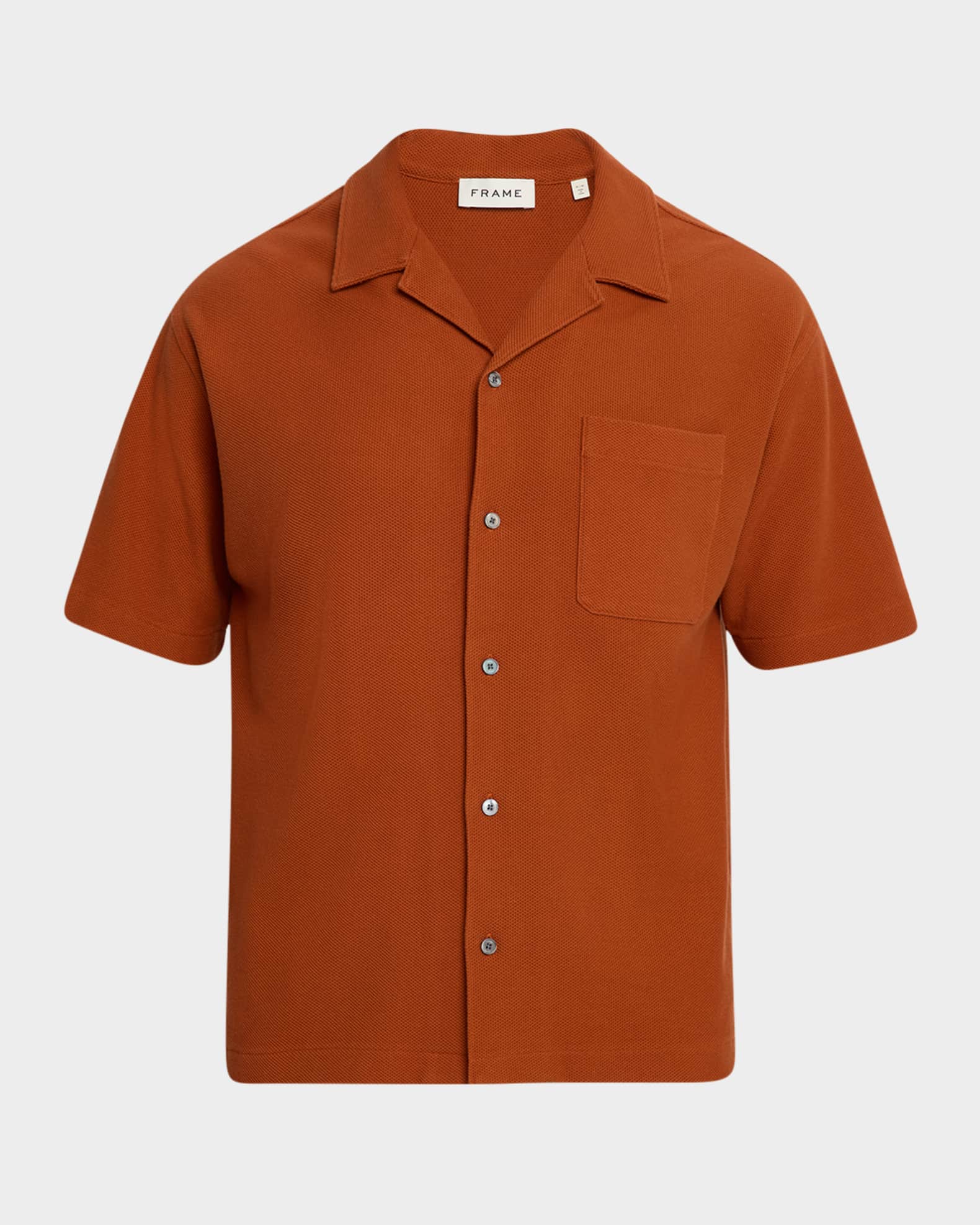 Men's Relaxed Jacquard Camp Shirt 0