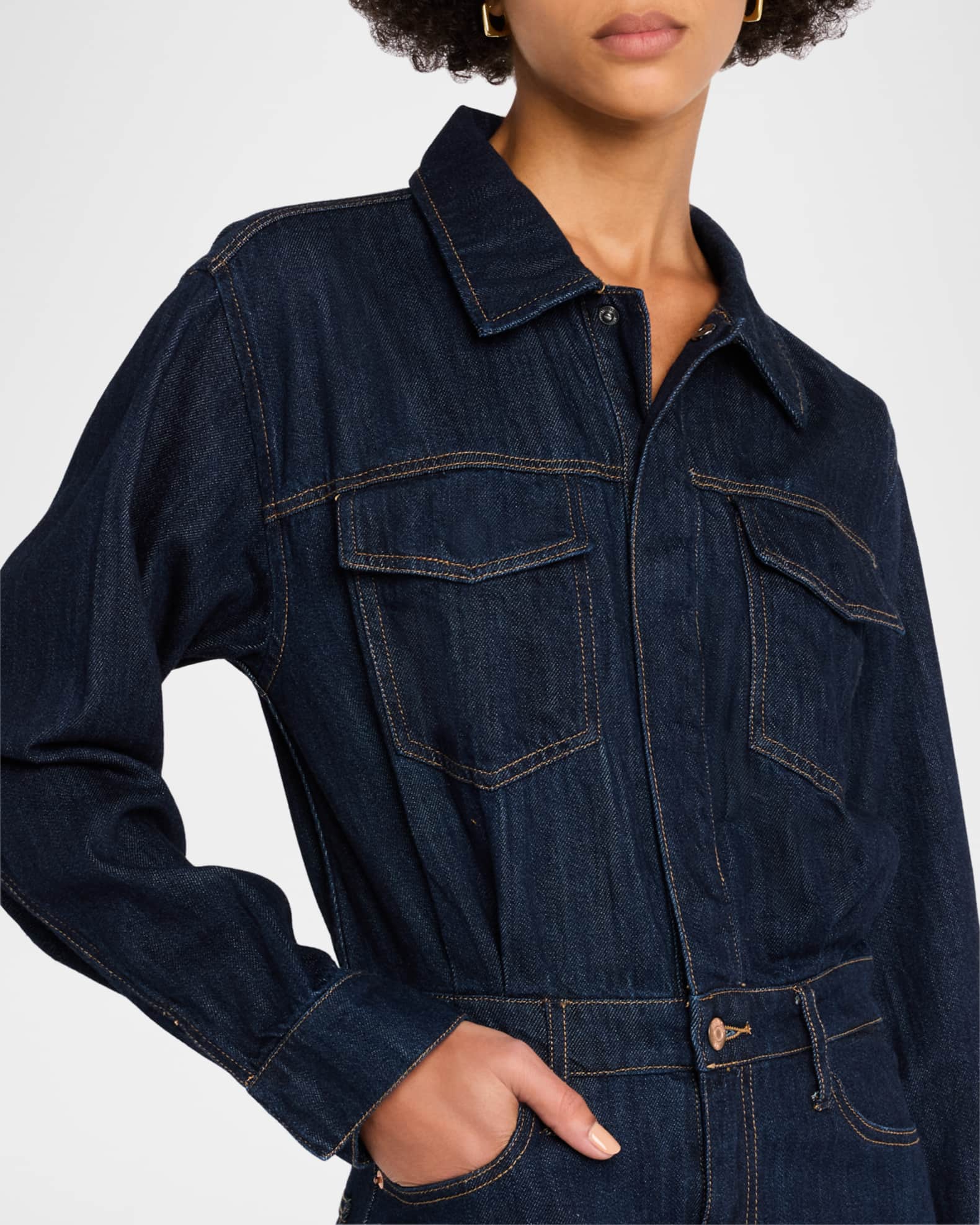 PISTOLA Nina LongSleeve Denim Shirtdress Neiman Marcus