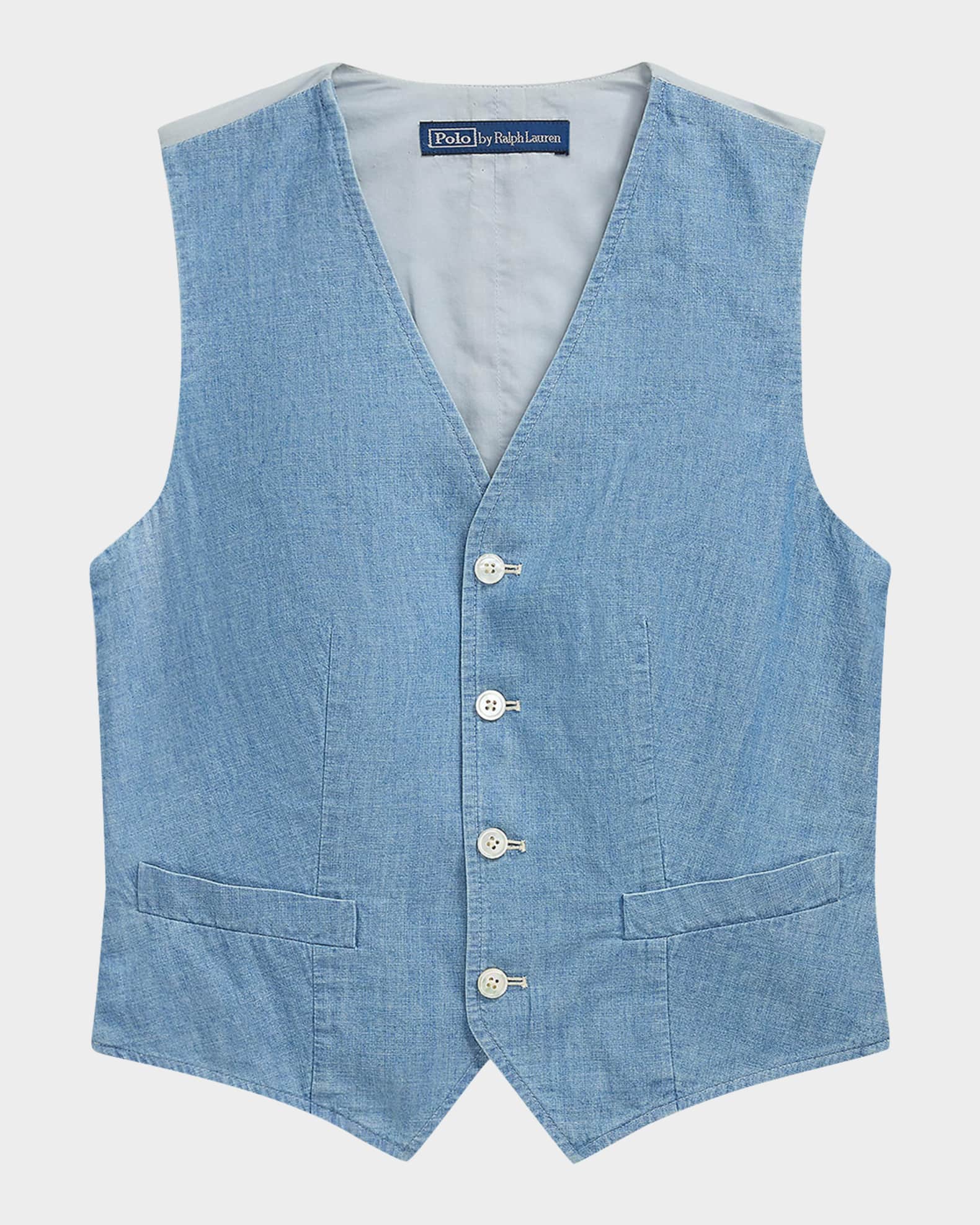 Cotton Chambray Vest 0