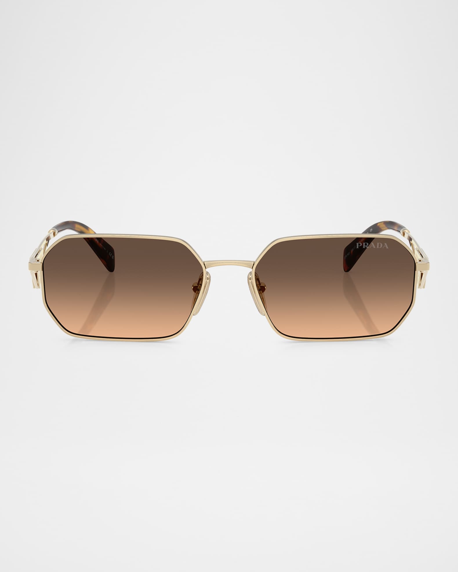 Men's PR A51S Steel Rectangle Sunglasses 0