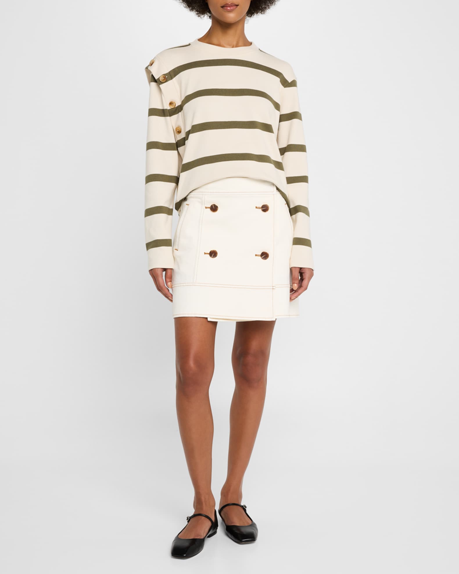 Berk Stripe Pullover Top 1
