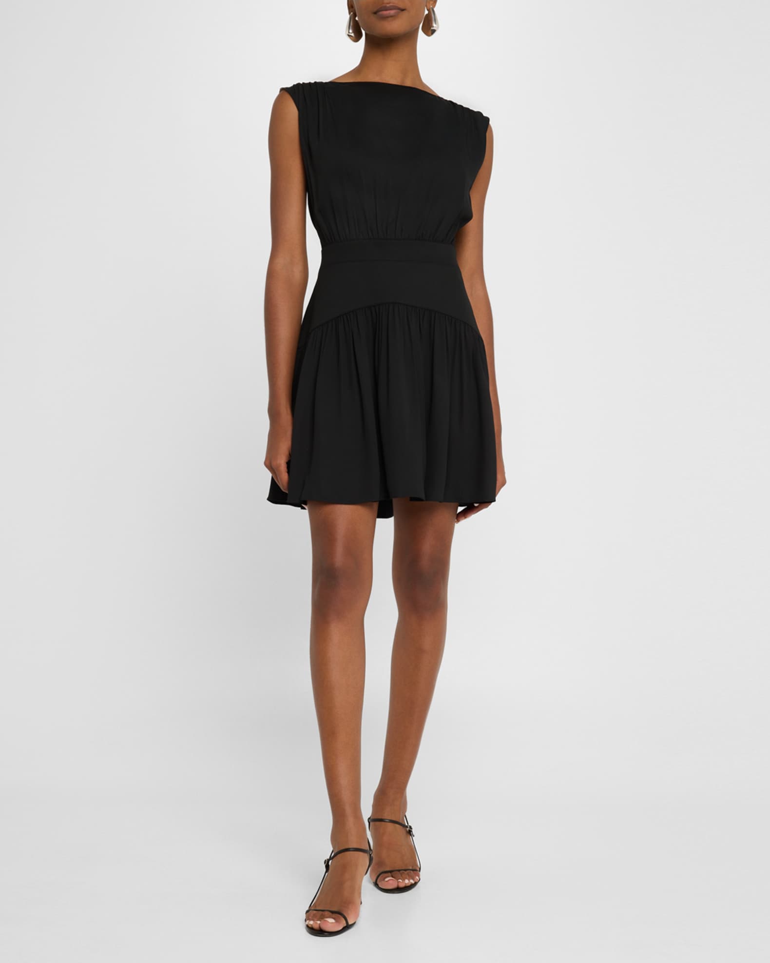 Claira Boat-Neck Mini Dress 1