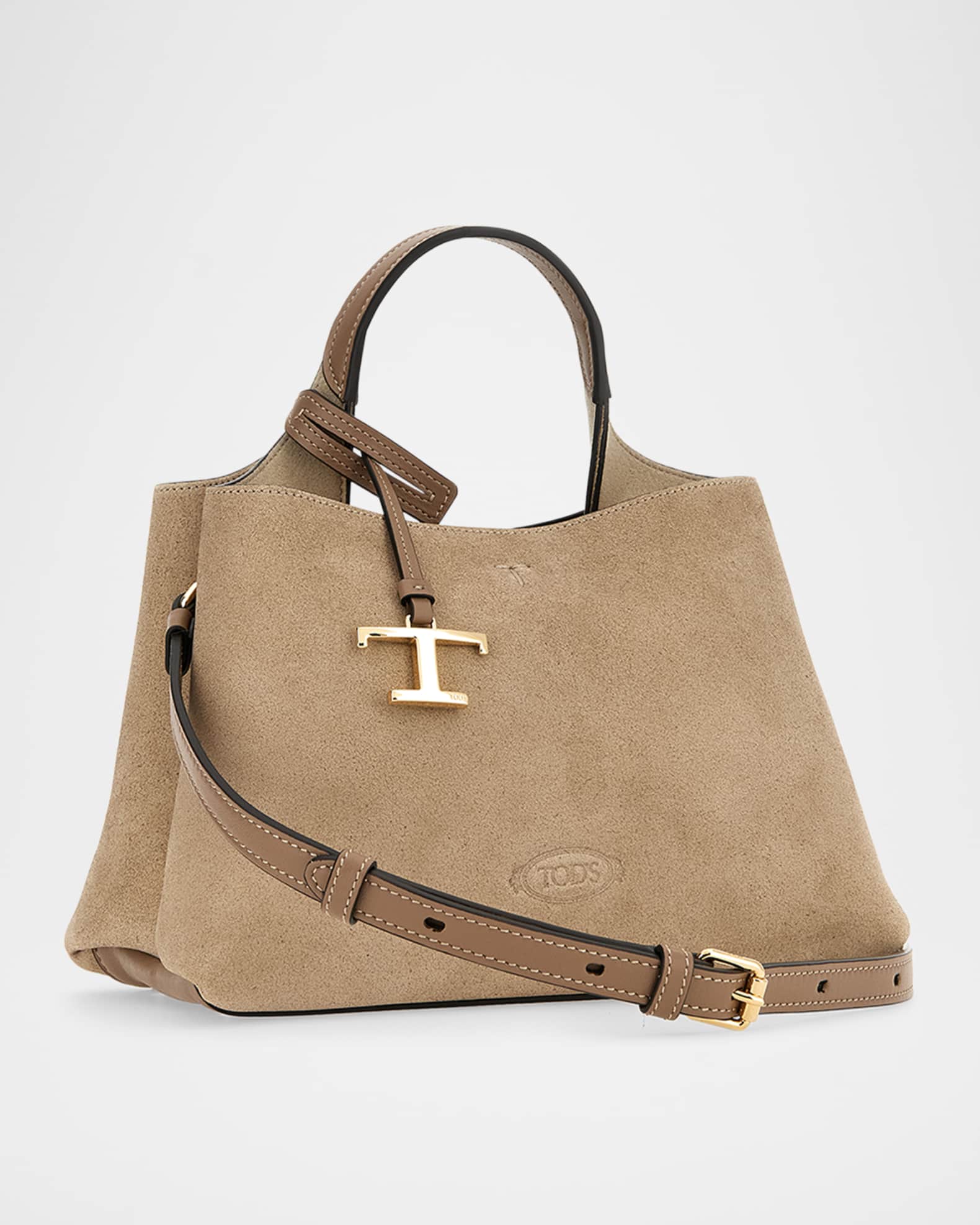 Tod's APA Micro Suede Top-Handle Bag | Neiman Marcus