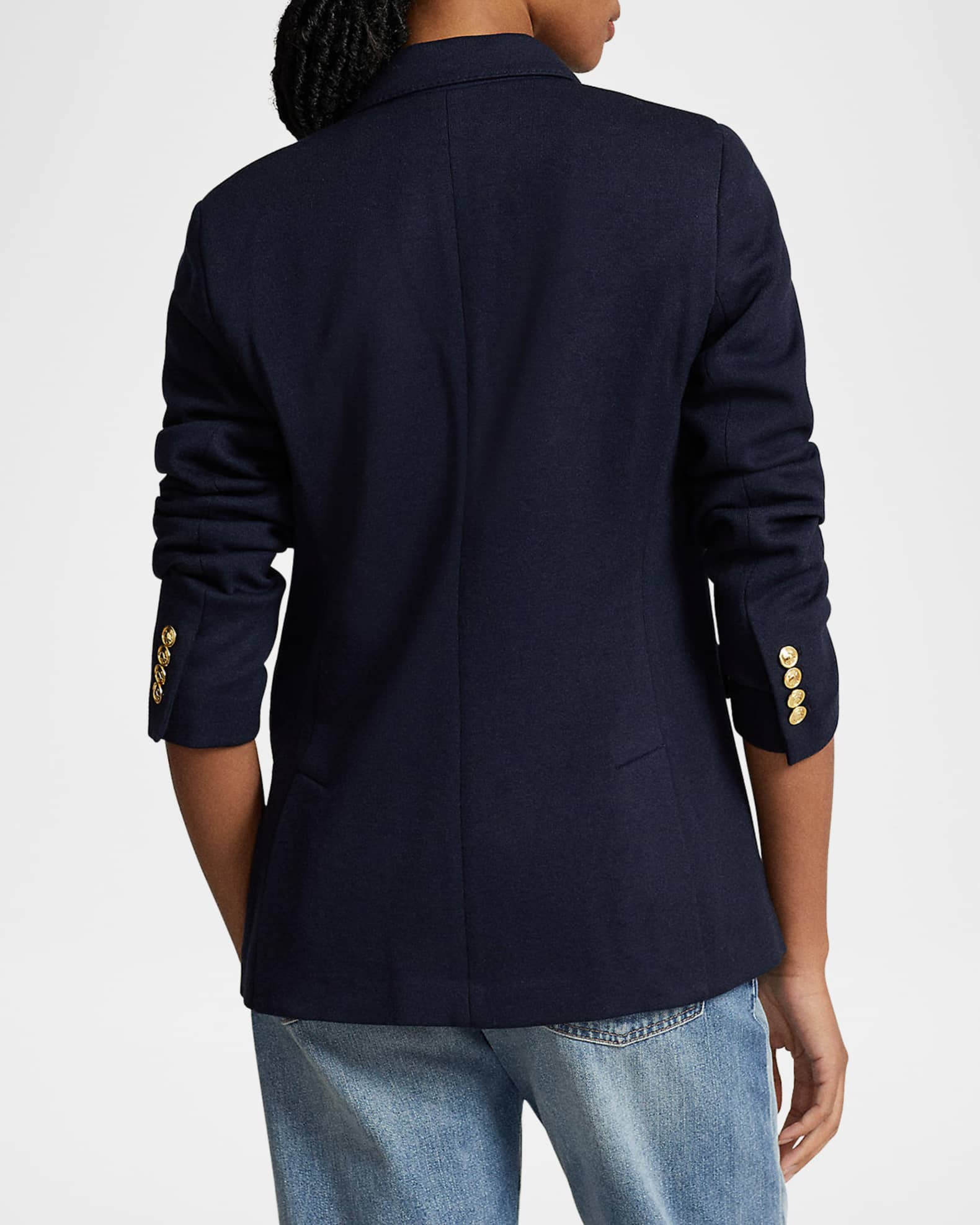 Polo Ralph Lauren Knit Double-Breasted Blazer | Neiman Marcus