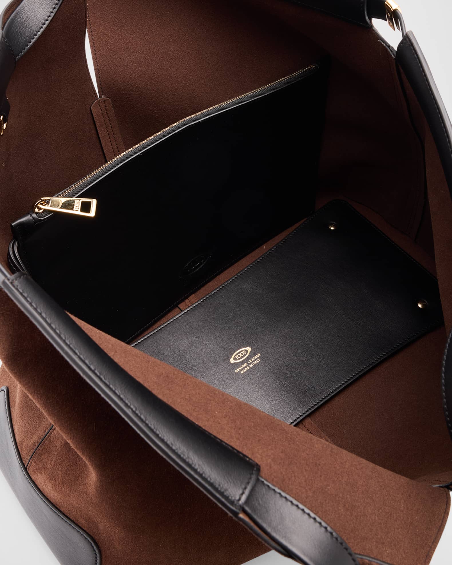 Tod's Shopping Suede Tote Bag | Neiman Marcus