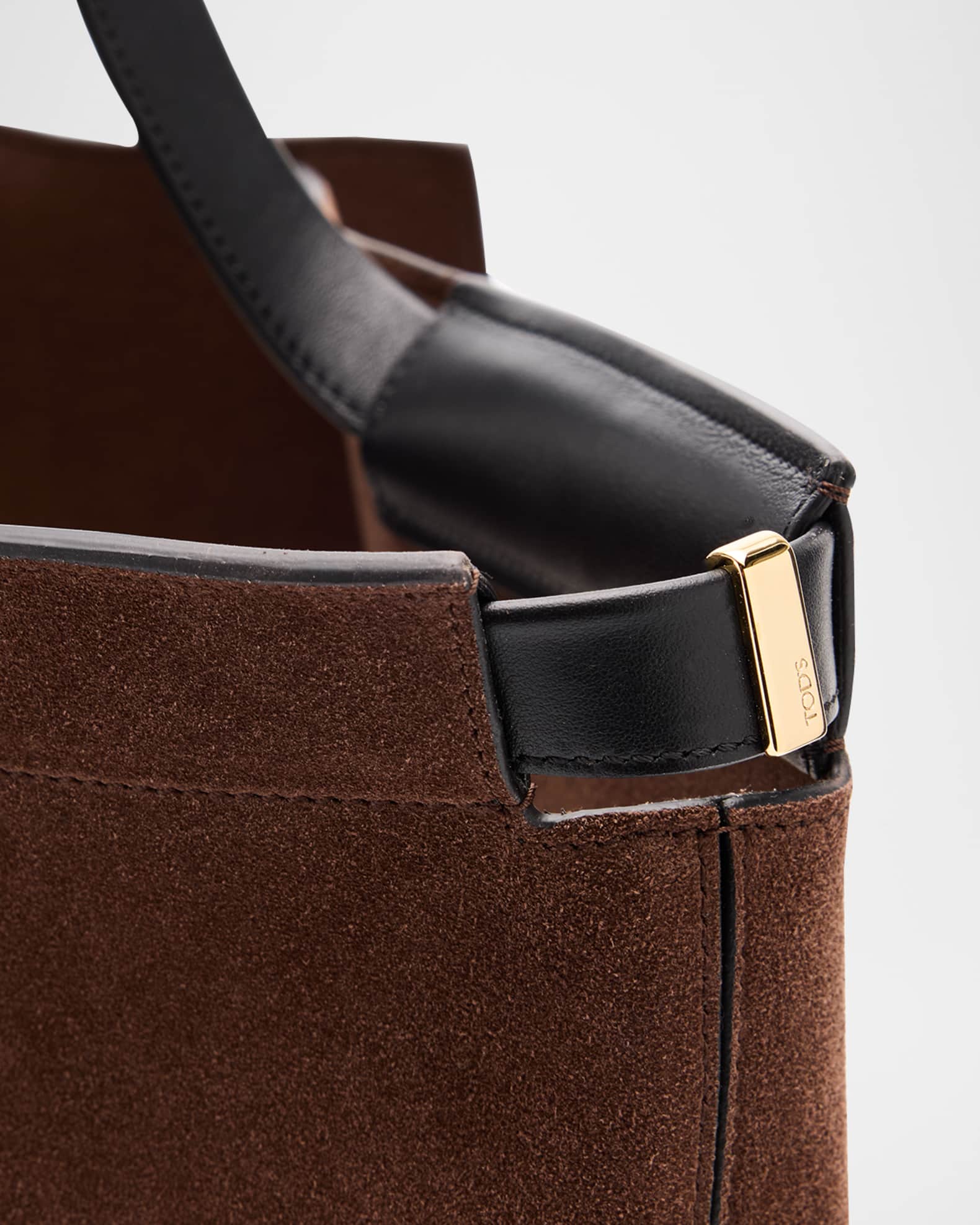 Tod's Shopping Suede Tote Bag | Neiman Marcus