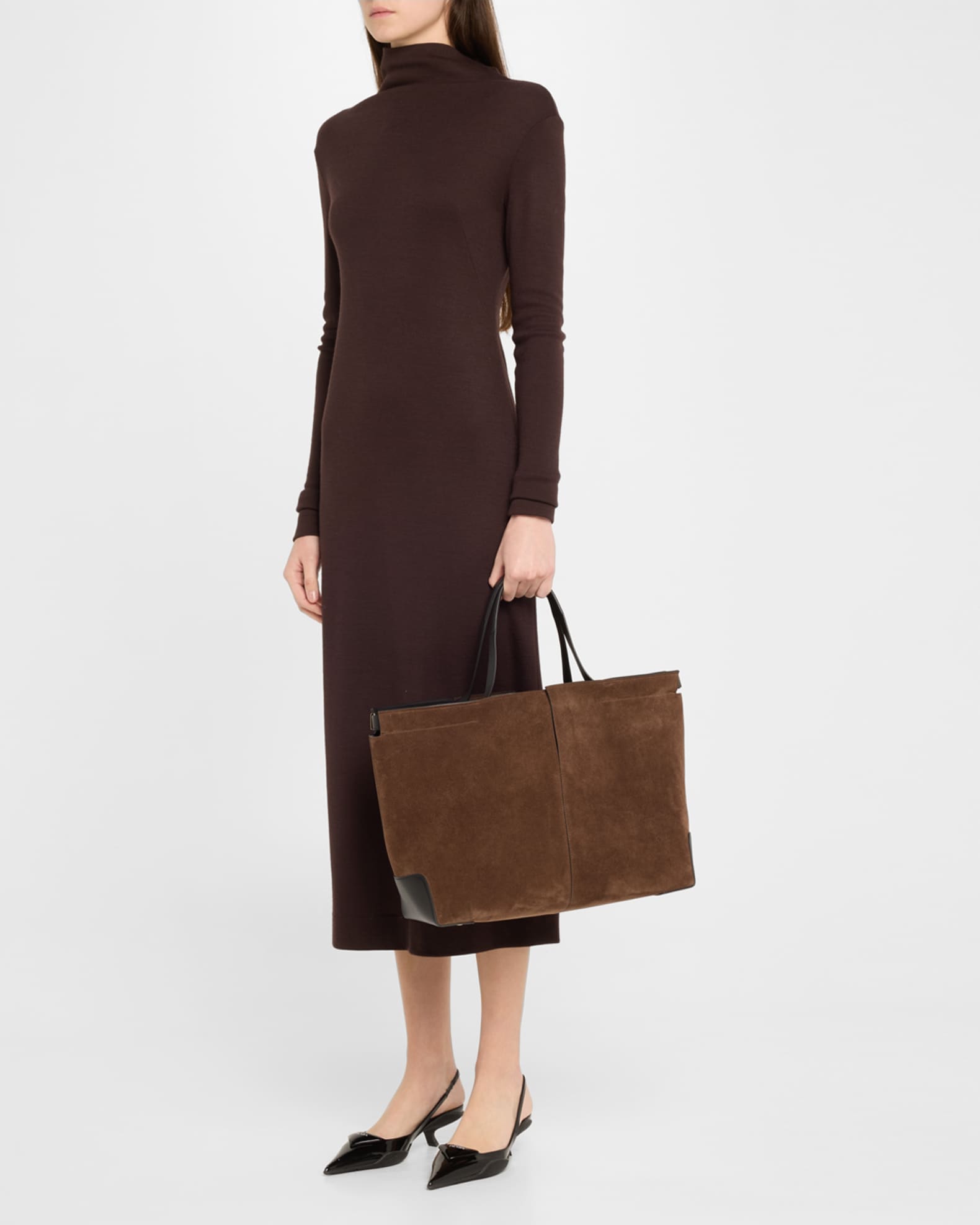 Tod's Shopping Suede Tote Bag | Neiman Marcus