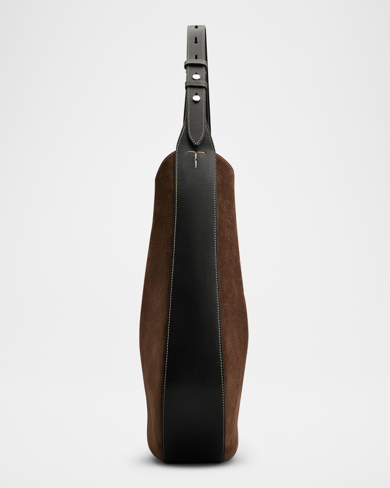 Tod's Medium Suede & Leather Hobo Bag | Neiman Marcus