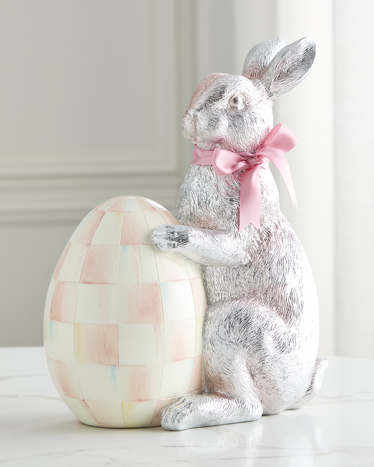 Rosy Check Silver Foil Bunny 0