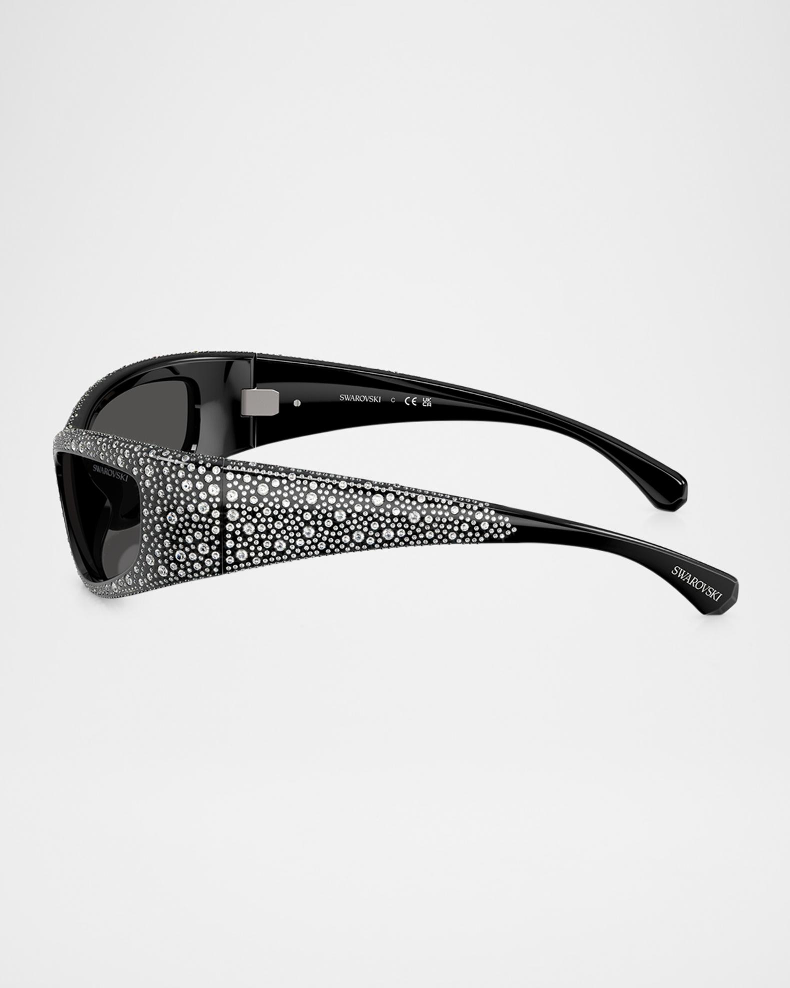 Swarovski SK6027 Rectangular Sunglasses | Neiman Marcus