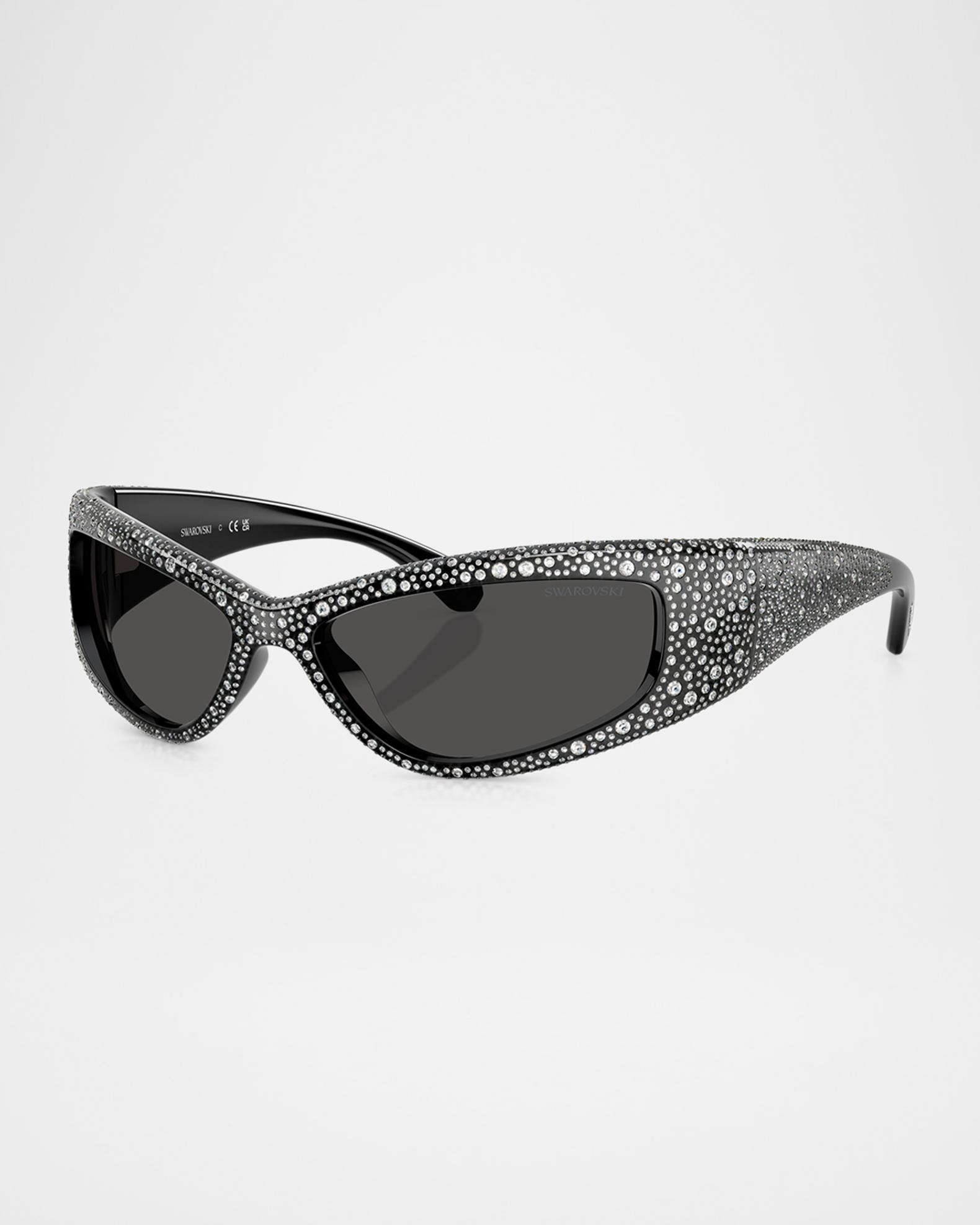 Swarovski SK6027 Rectangular Sunglasses | Neiman Marcus