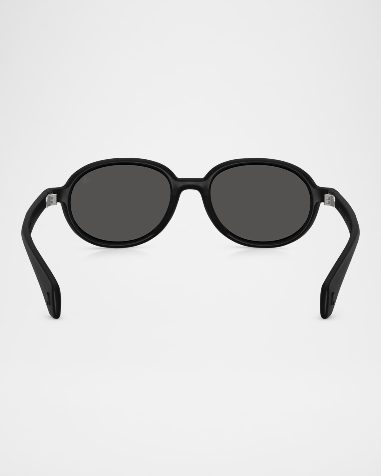 MONCLER ラウントフレムサンクラス ME8006 50072C Moncler Men's ME8006 Oval Sunglasses | Neiman Marcus