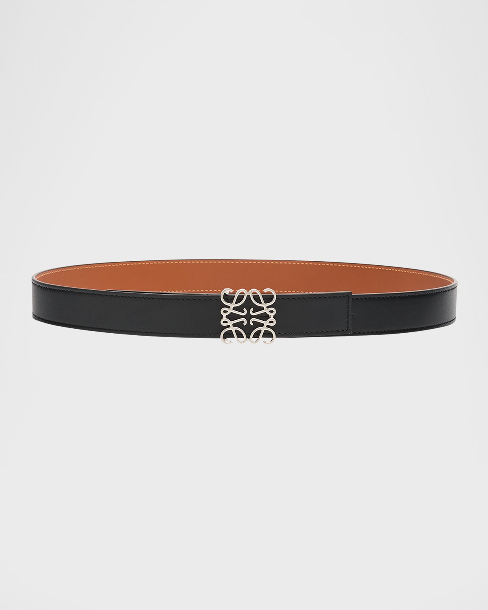 LOEWE Anagram whipstitch leather belt LOEWE Anagram textured-leather belt | NET-A-PORTER main image 4