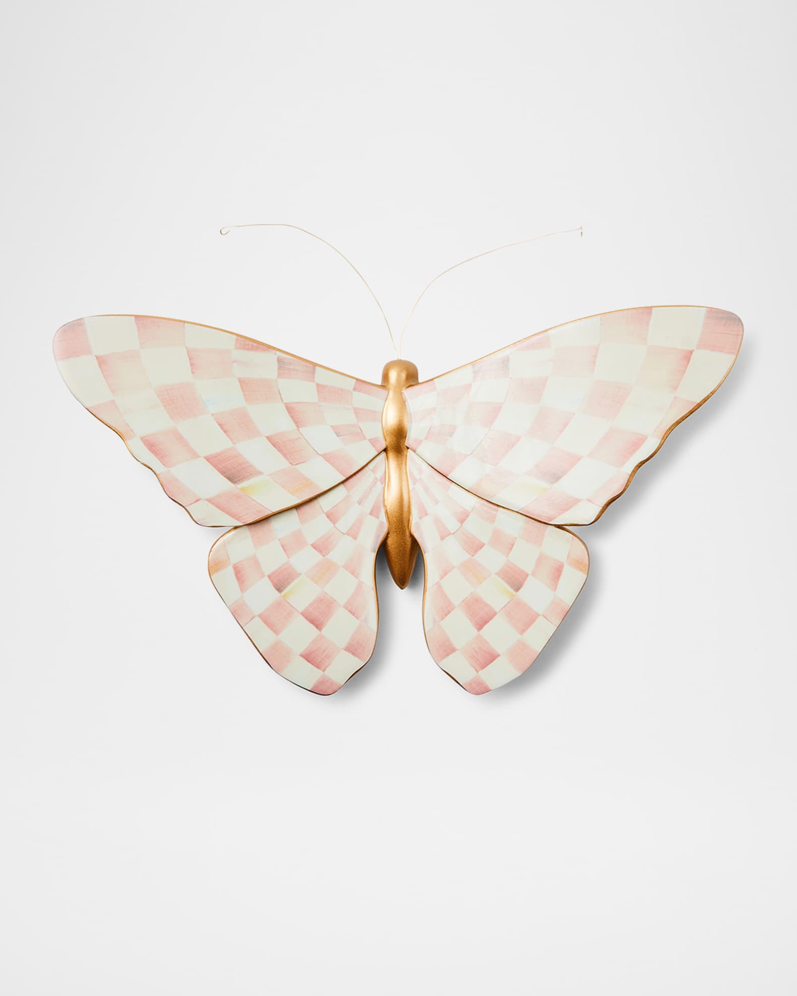 Rosy Check Wall Decor Butterfly 0