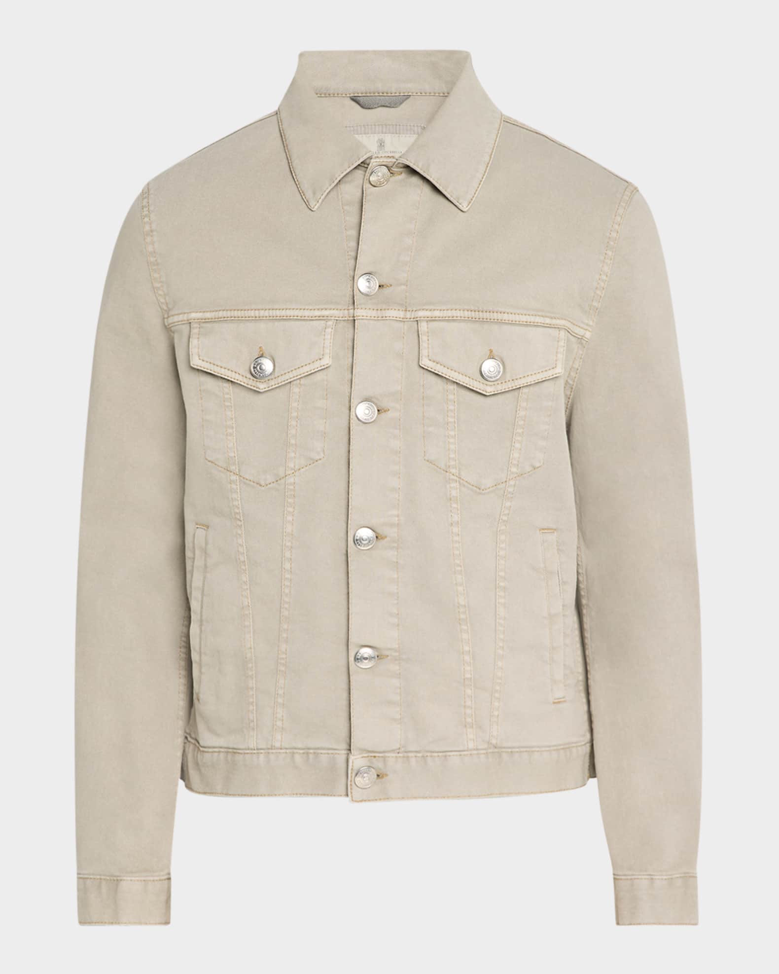 Men's Dyed Denim Trucker Jacket 0