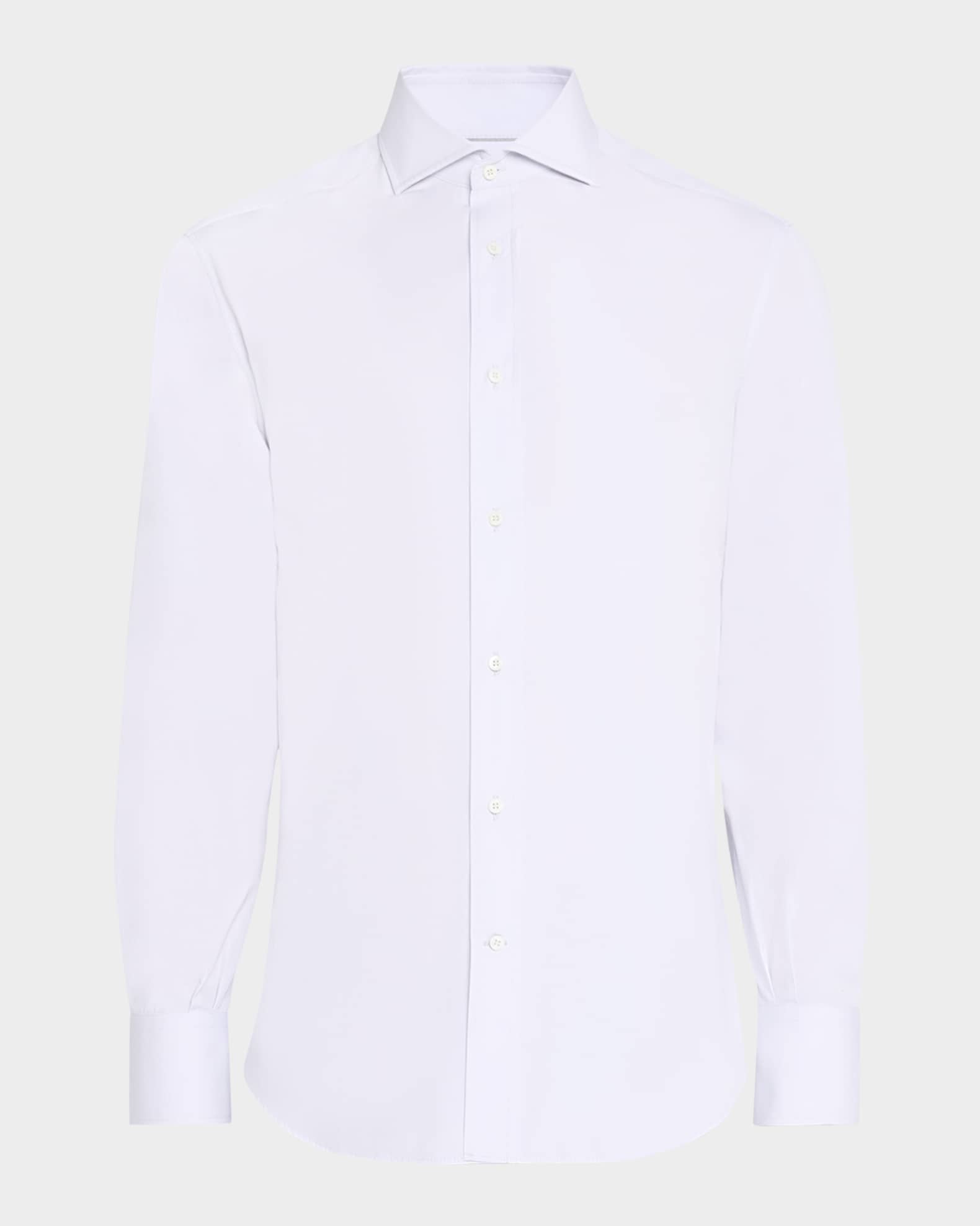 Men's Cotton Canvas Dress Shirt 0