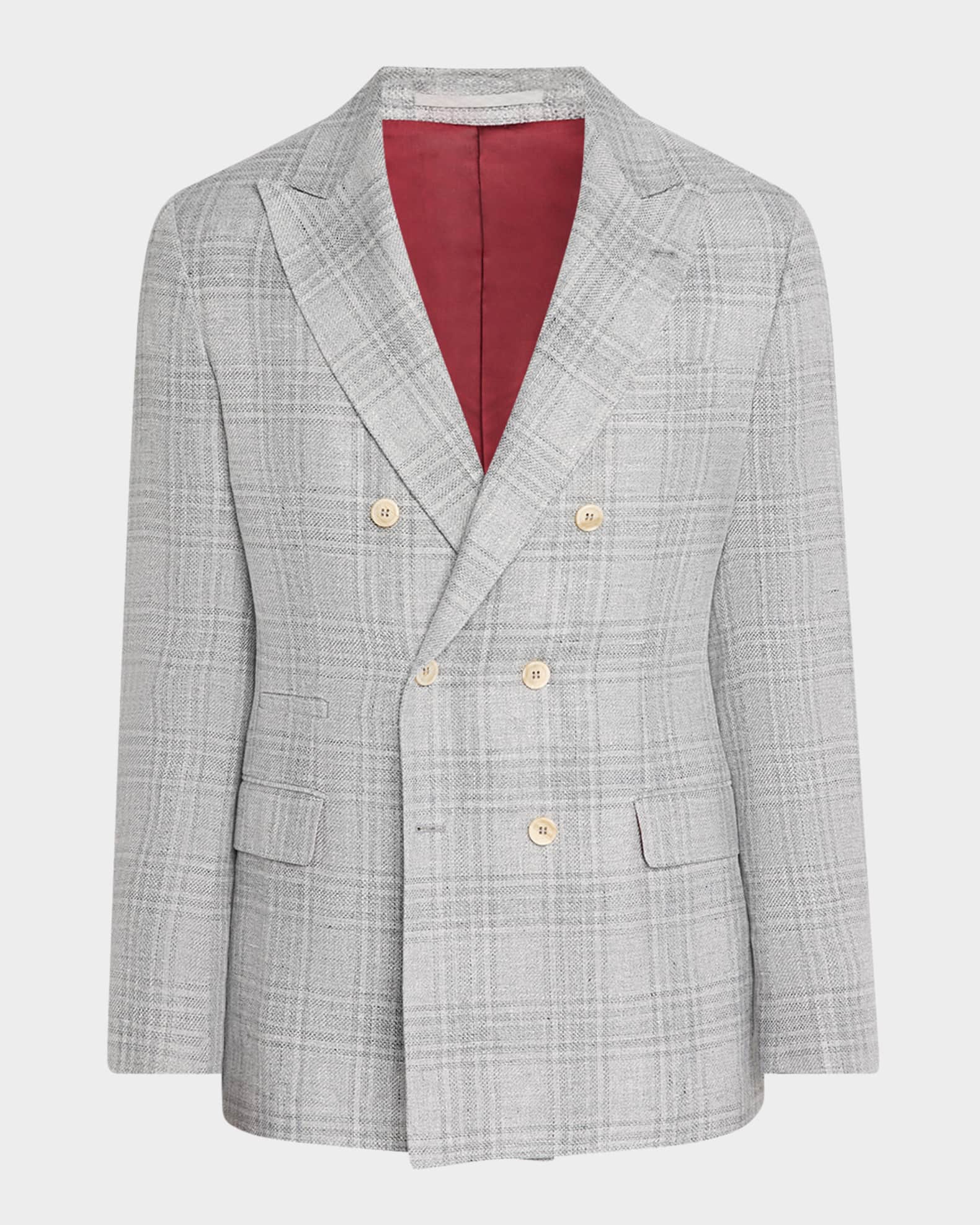 ジャケット Brunello Cucinelli Double-Breasted Jacket In Viscose Blend Brunello Cucinelli Double-Breasted Jacket | Sendegaro