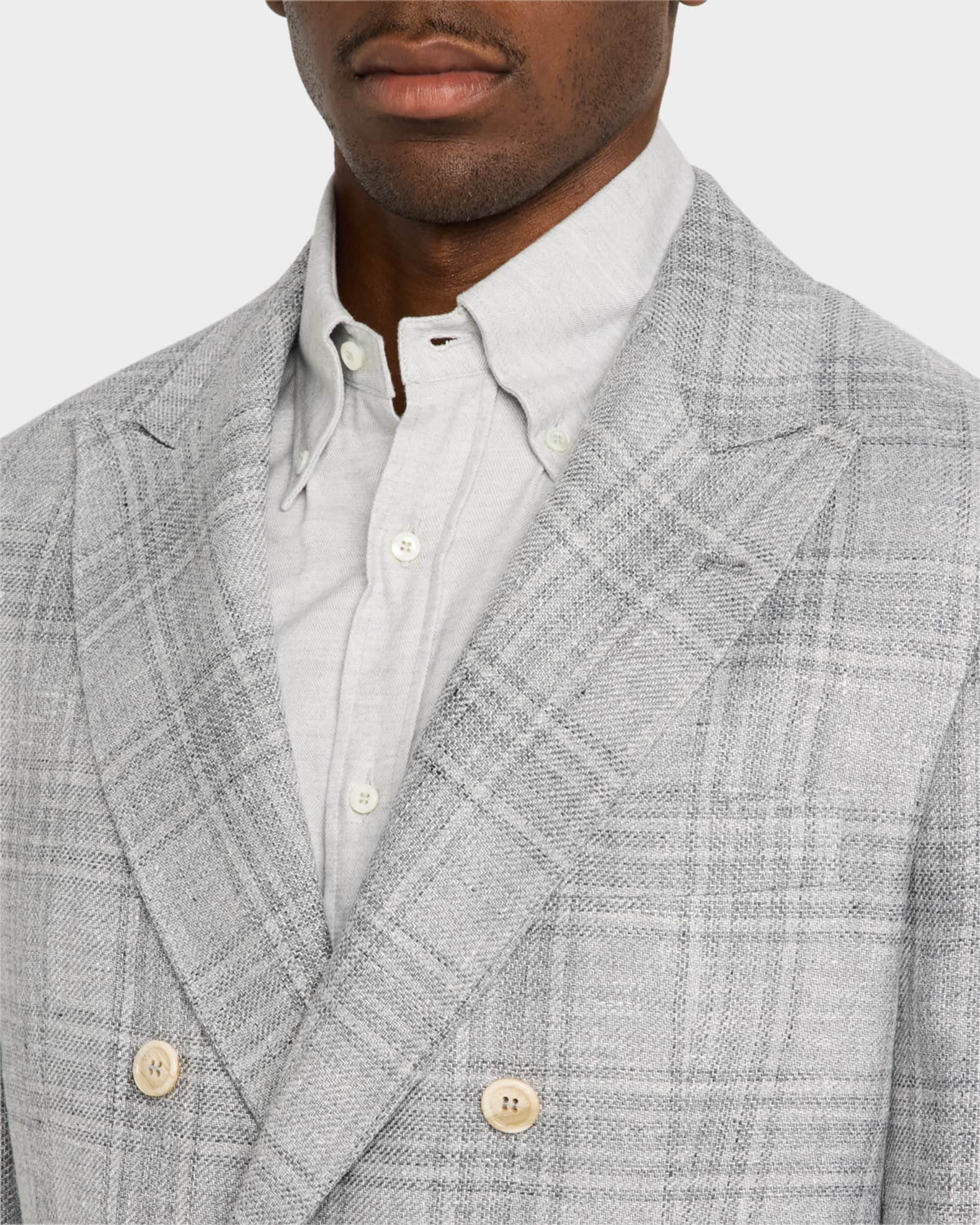 ジャケット Brunello Cucinelli Double-Breasted Jacket In Viscose Blend Brunello Cucinelli Double-Breasted Jacket | Sendegaro