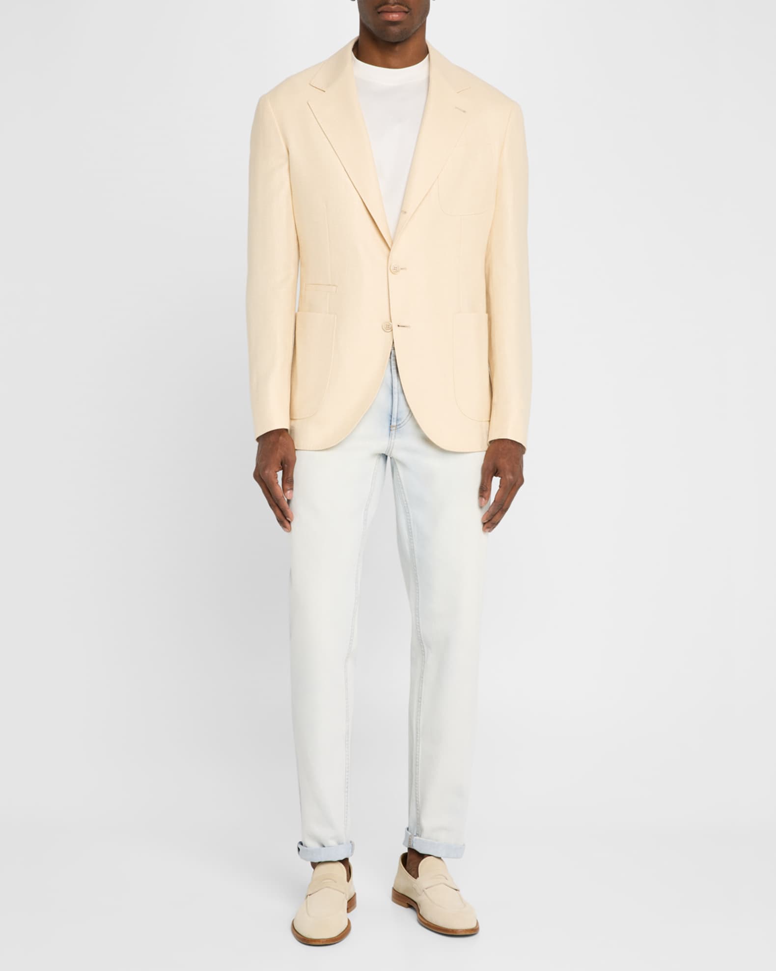 Men's Resca Textured Solid Sport Coat - Thumbnail 2