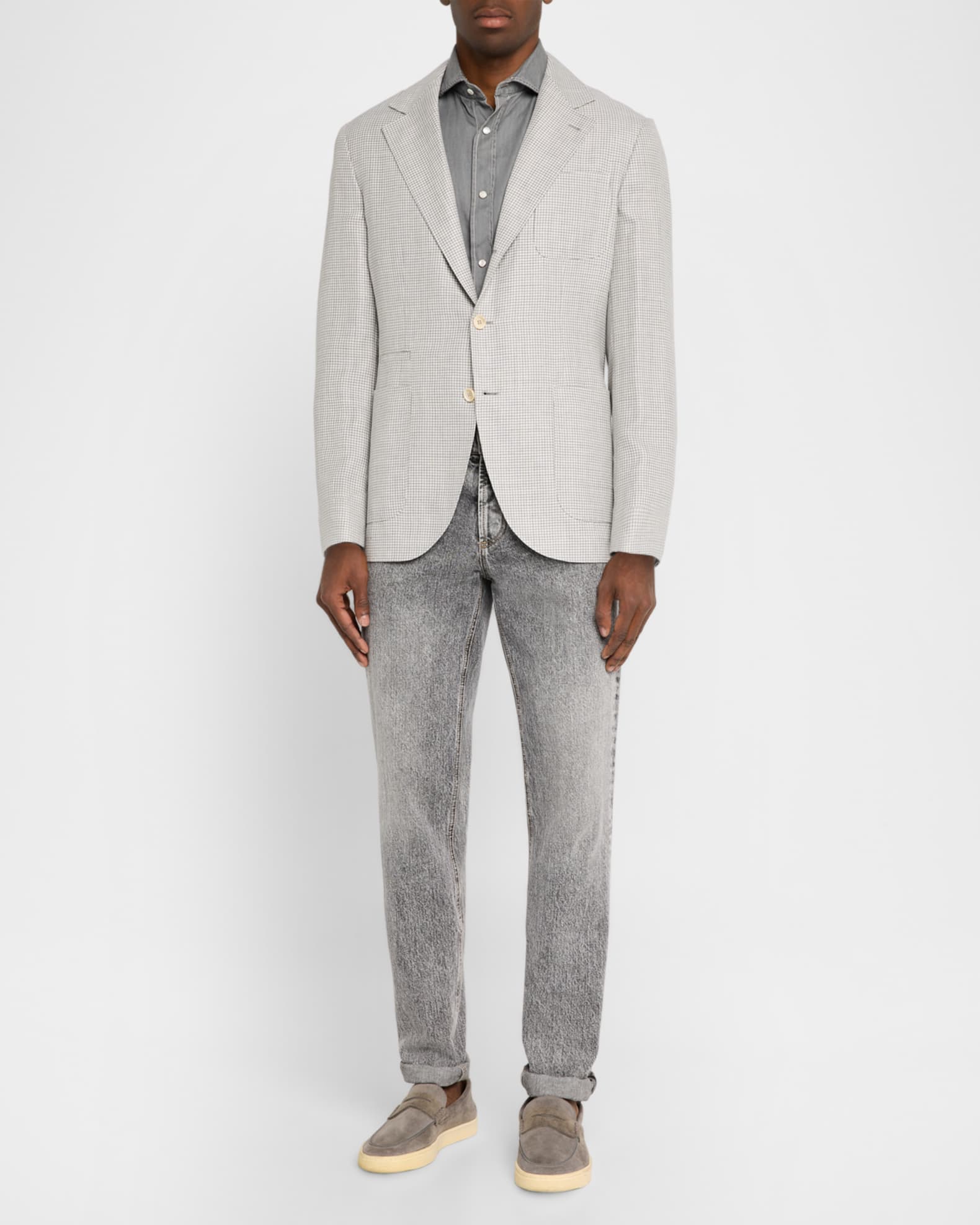 Men's Houndstooth Sport Coat - Thumbnail 2