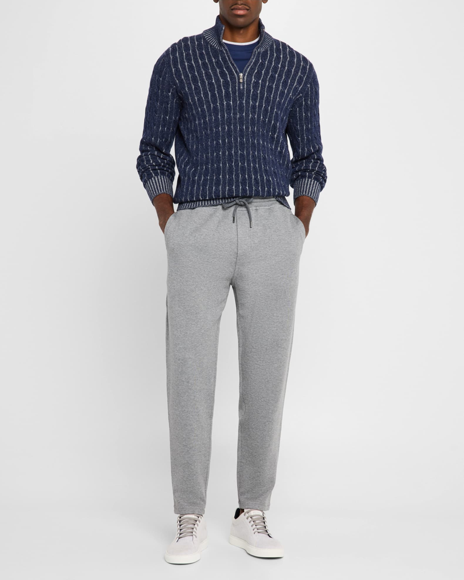 Men's Tapered-Leg Drawstring Sweatpants 1